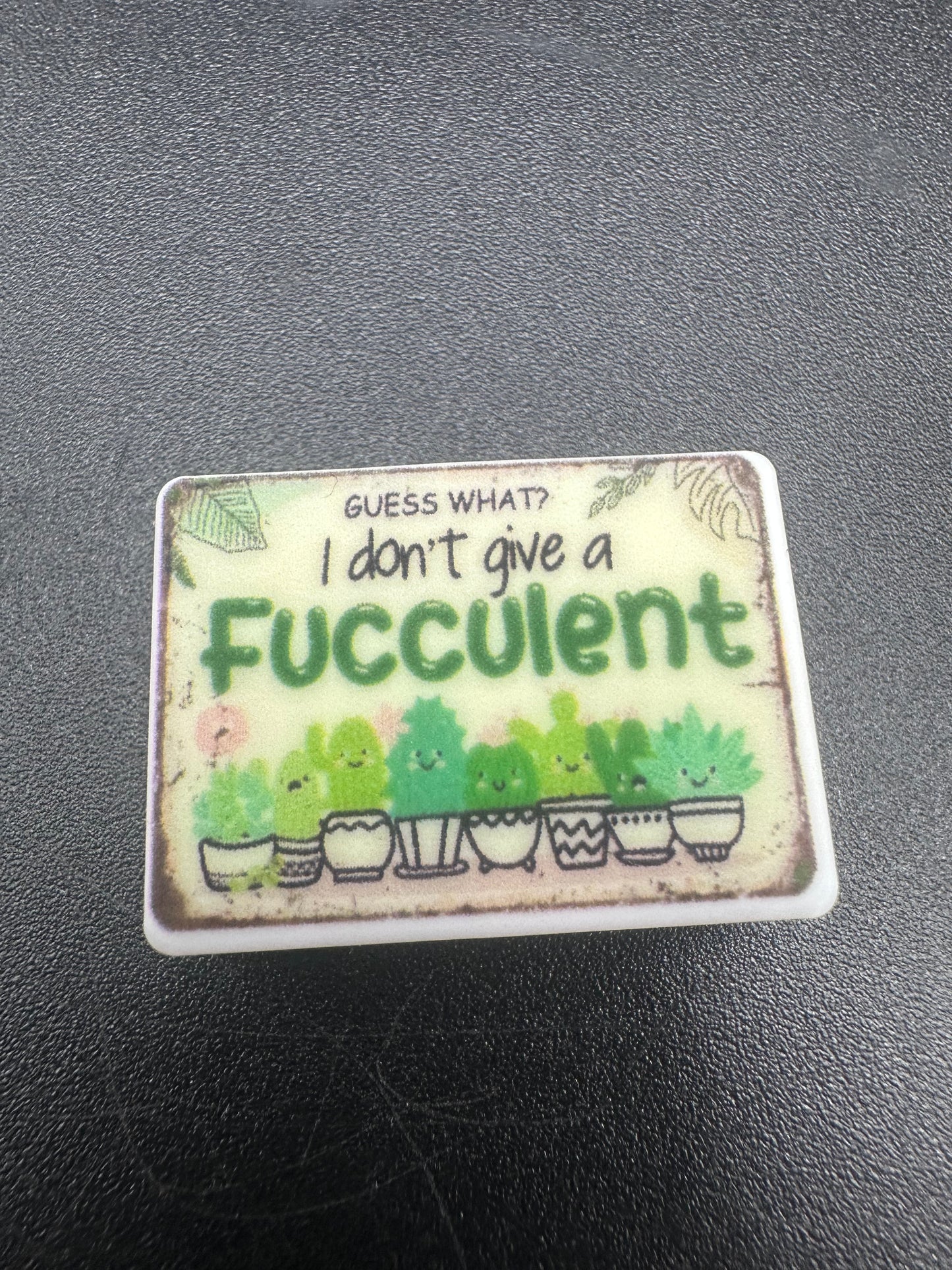 I don't give a Fucculent focal bead