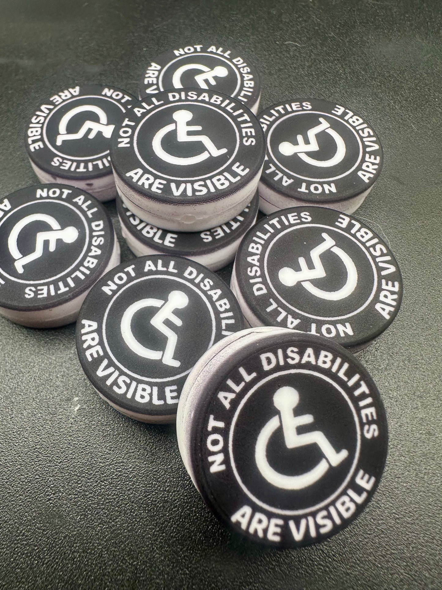Not all disabilities are visible focal bead