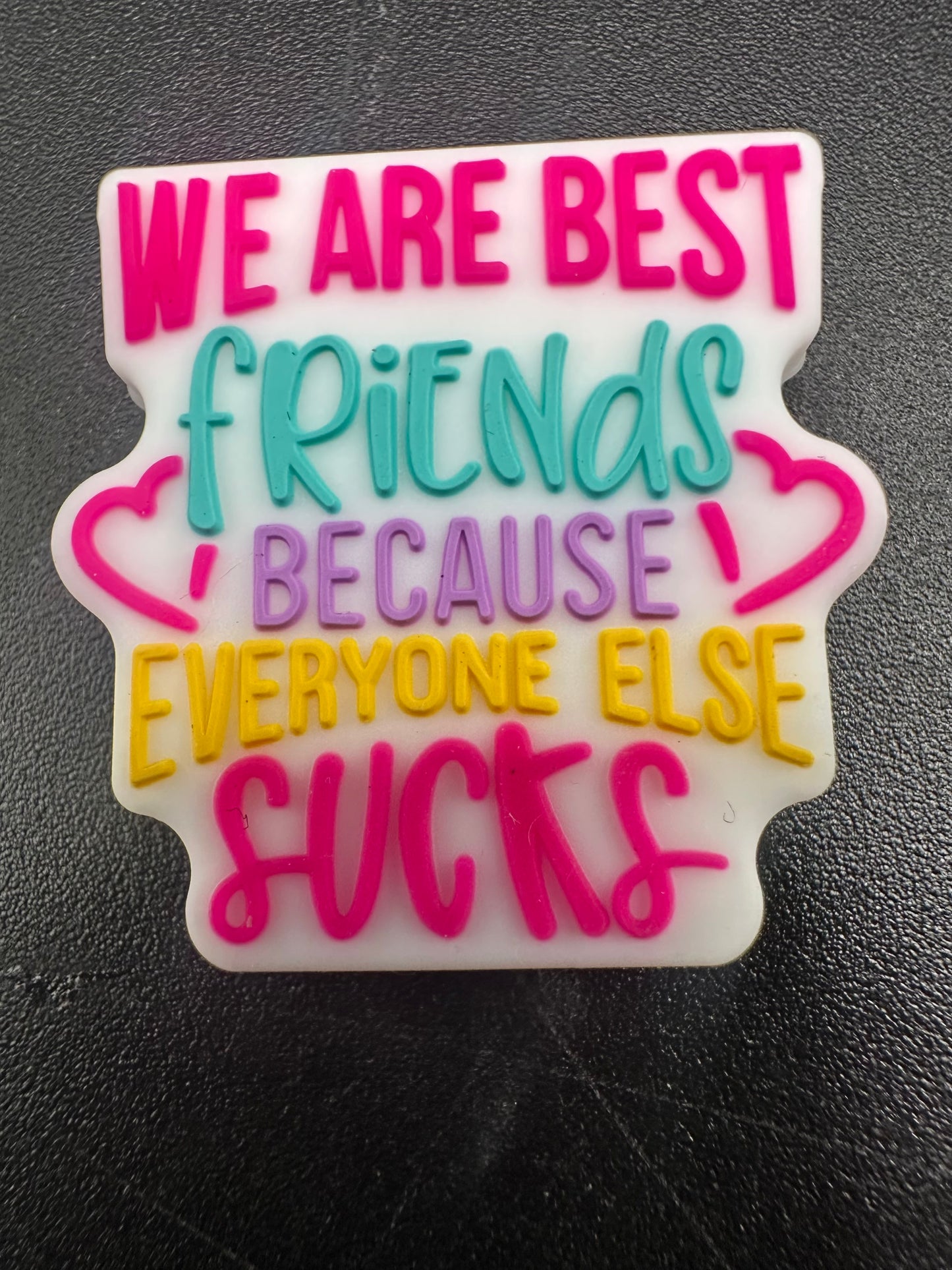 Best friends focal bead