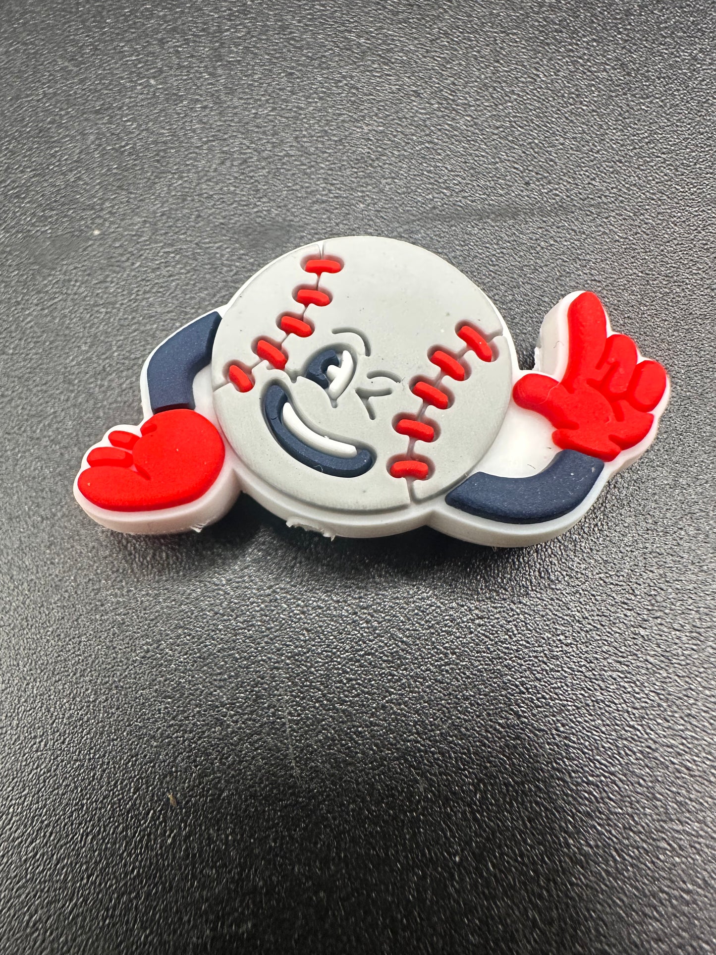 baseball focal bead