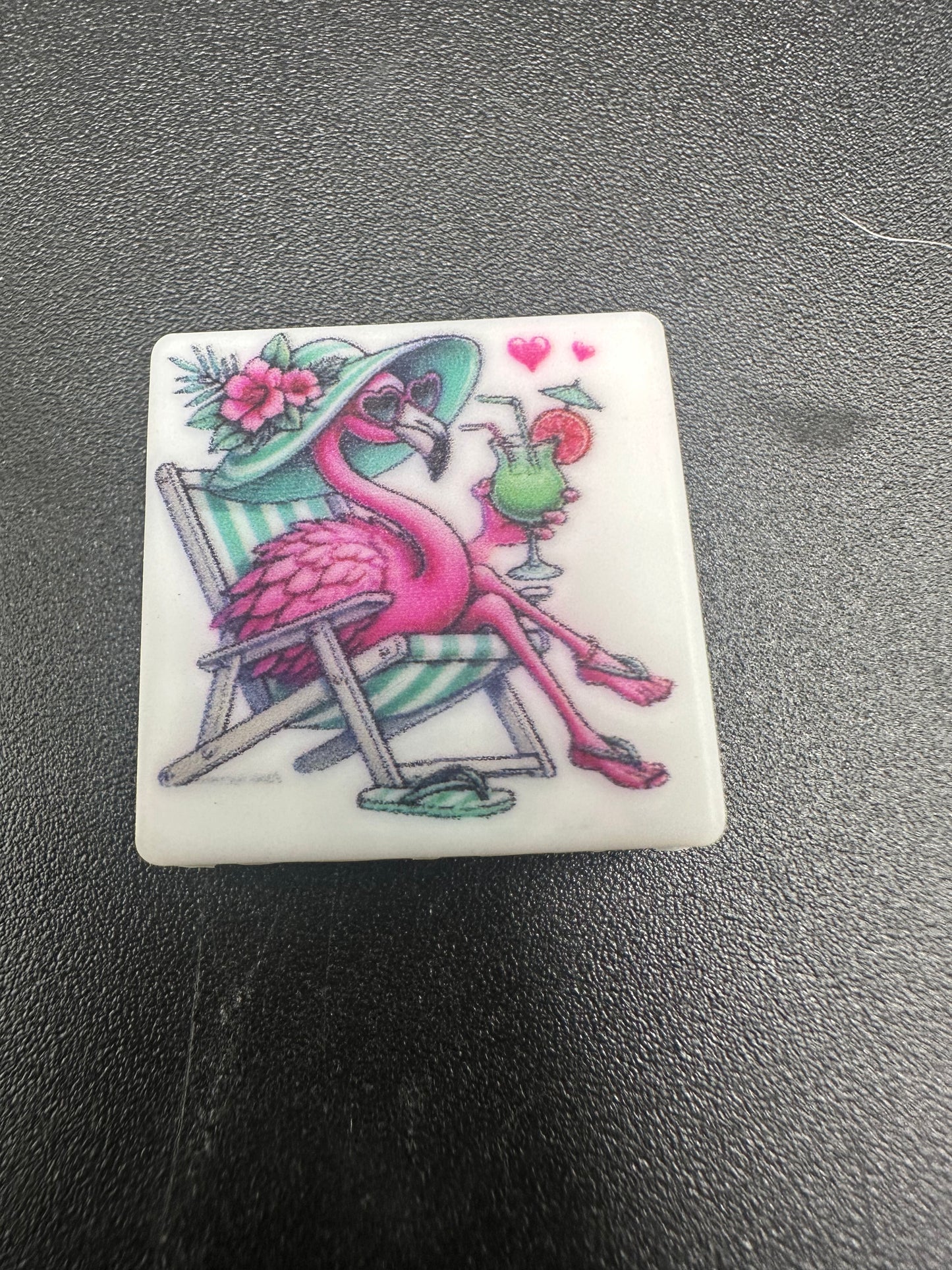 flamingo focal bead