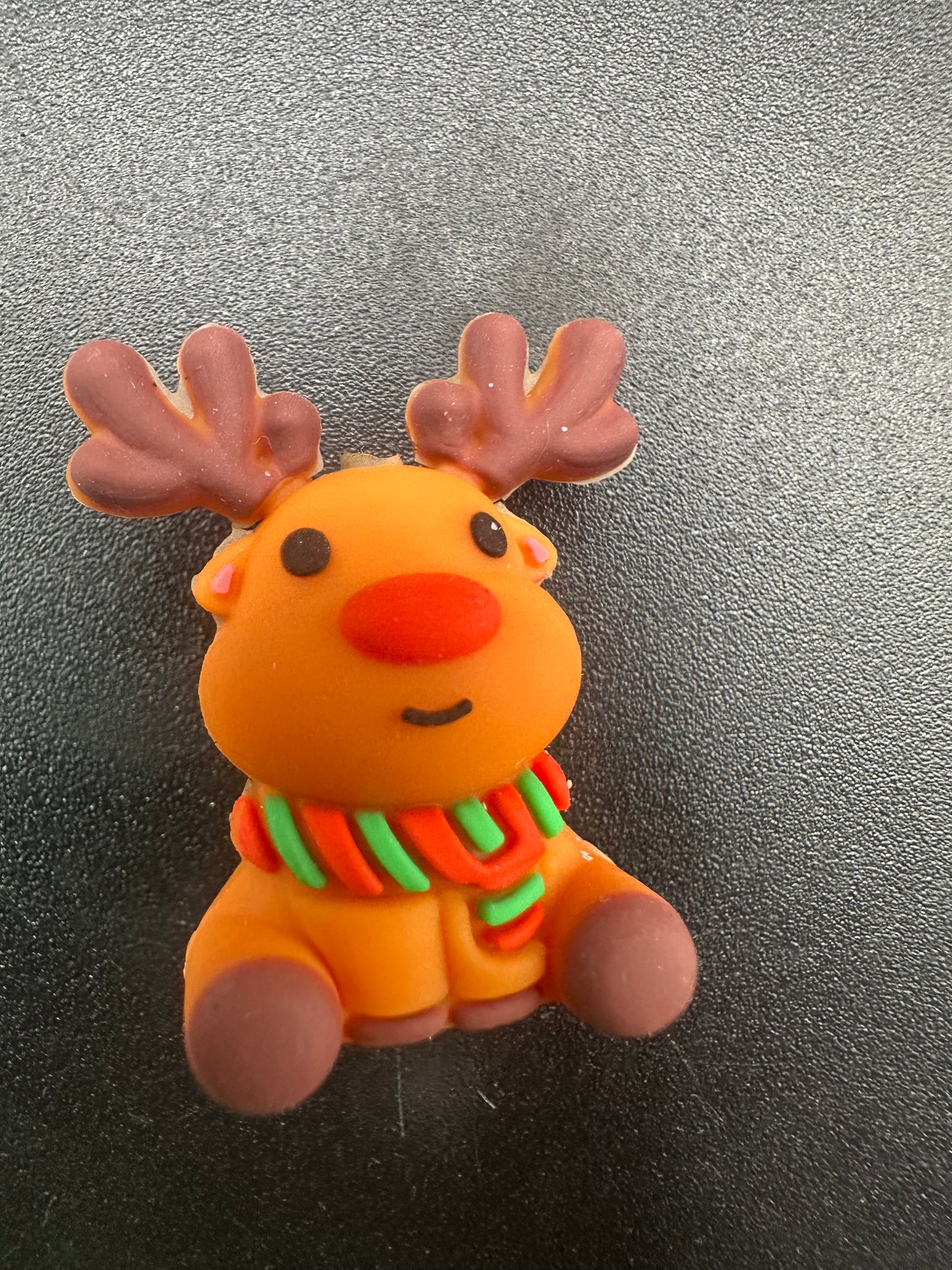 reindeer 3d silicone focal bead