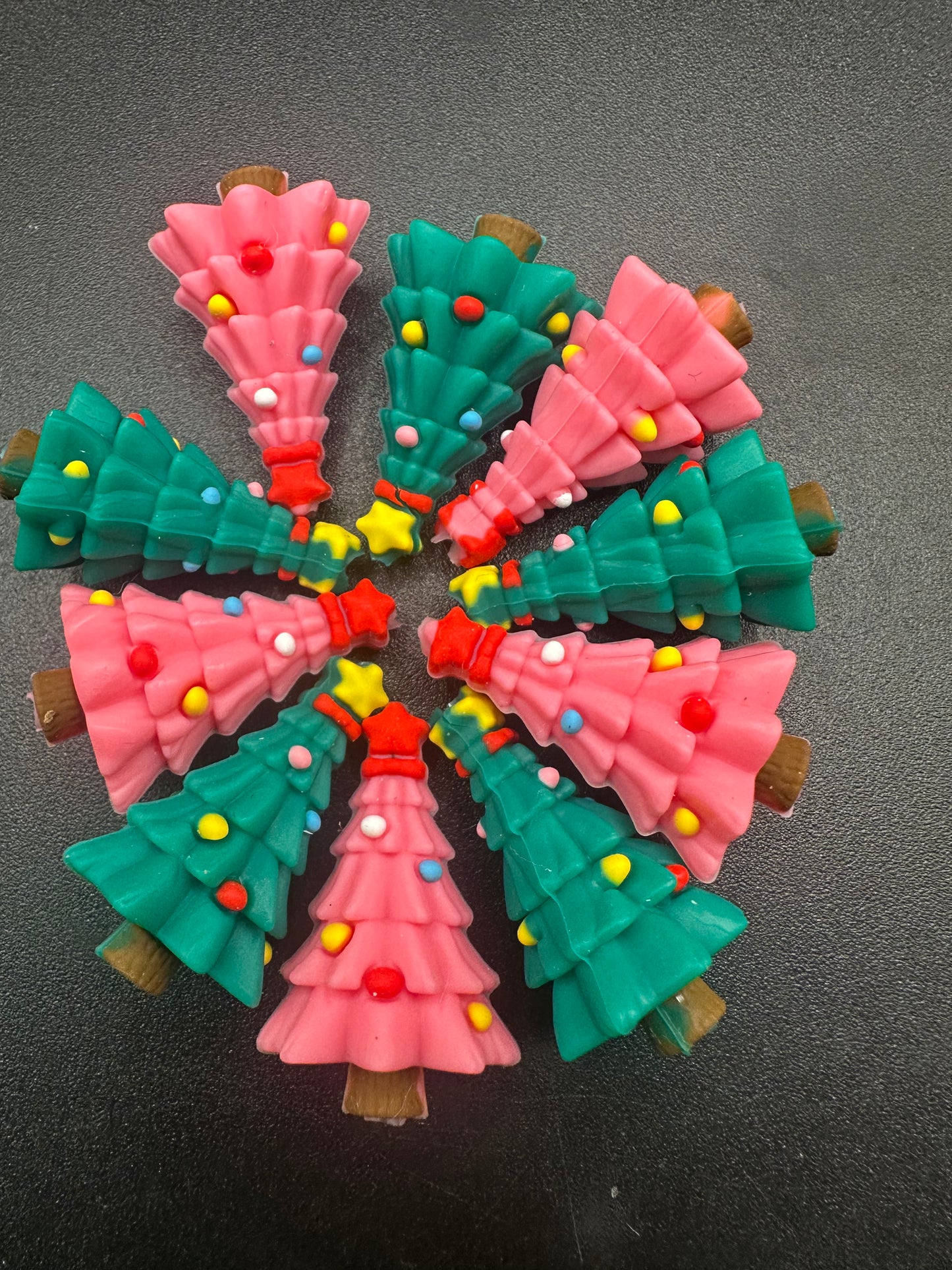 Christmas Tree silicone focal bead