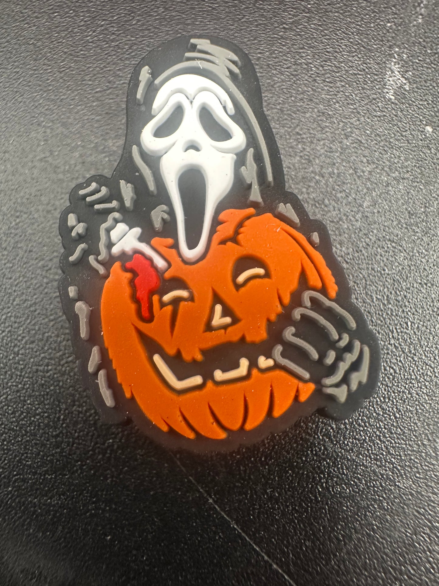 ghost in a pumpkin focal bead