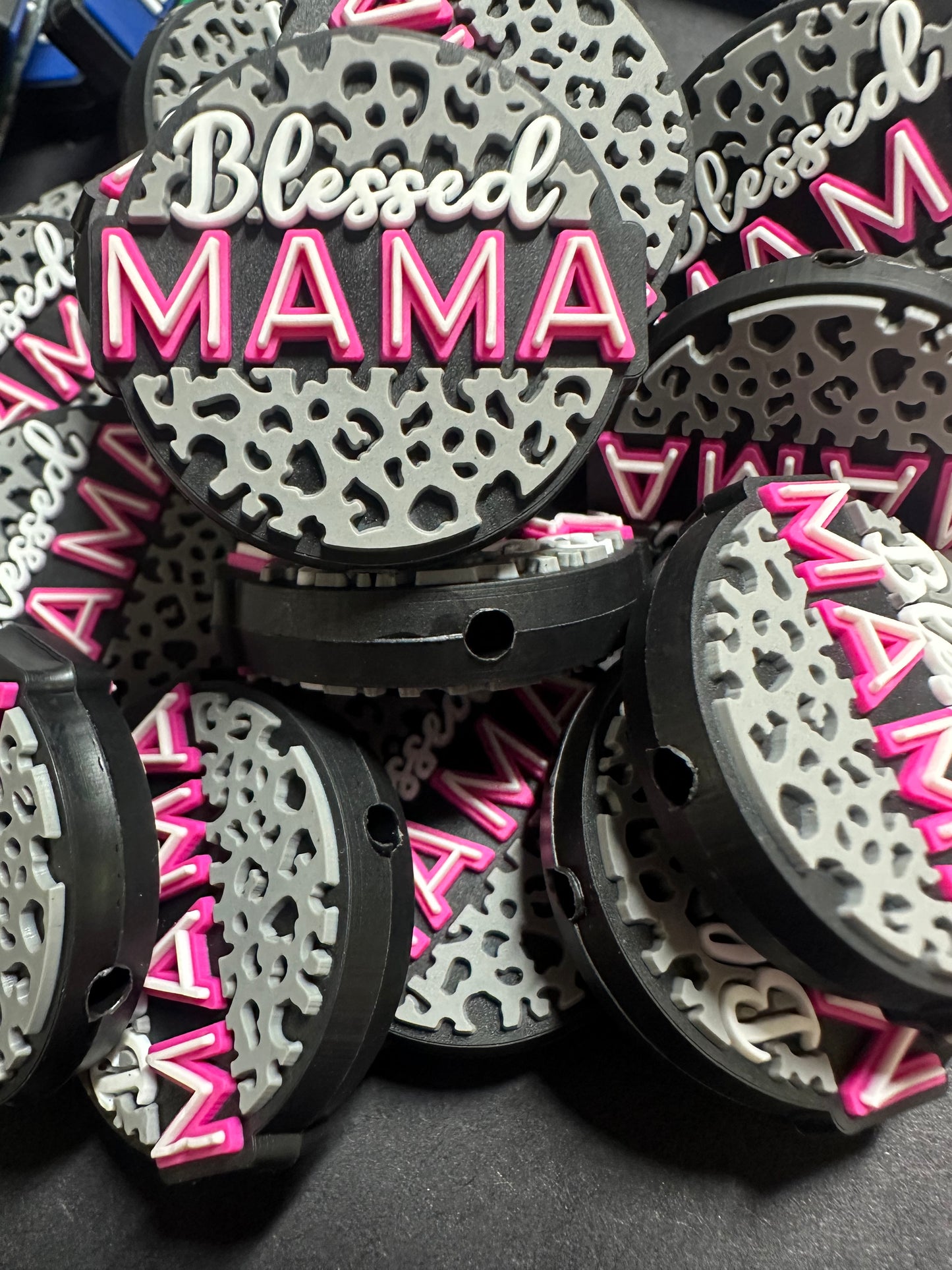 Blessed mama focal bead