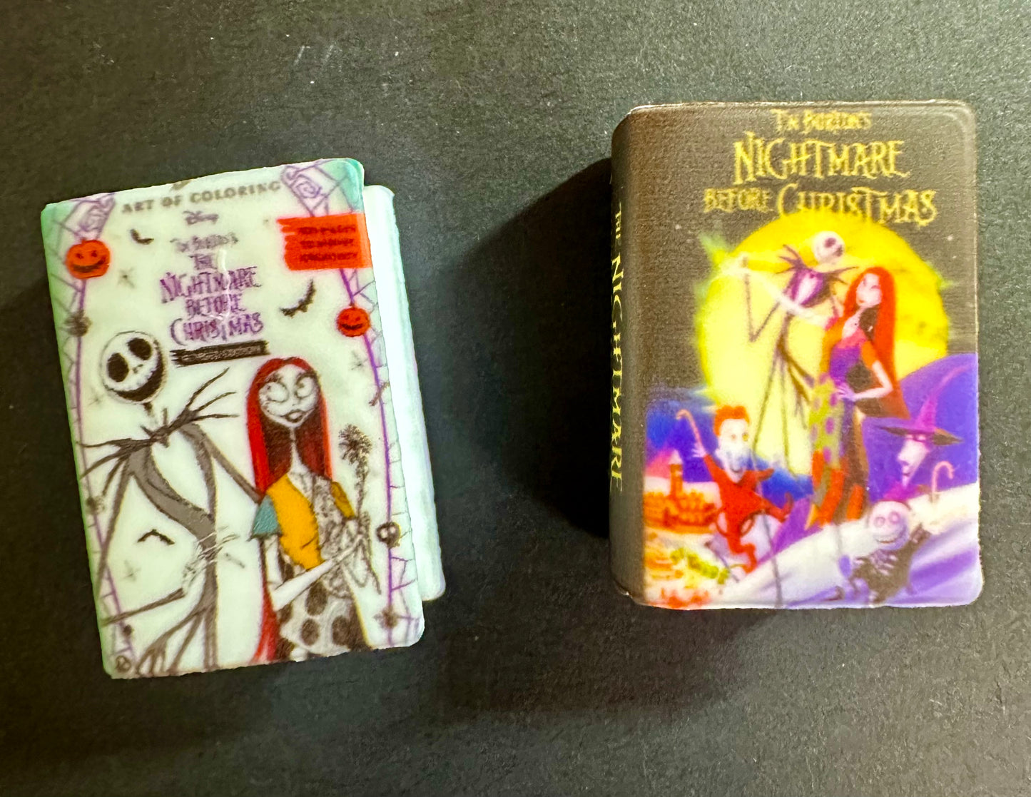 Christmas nightmare book focal bead