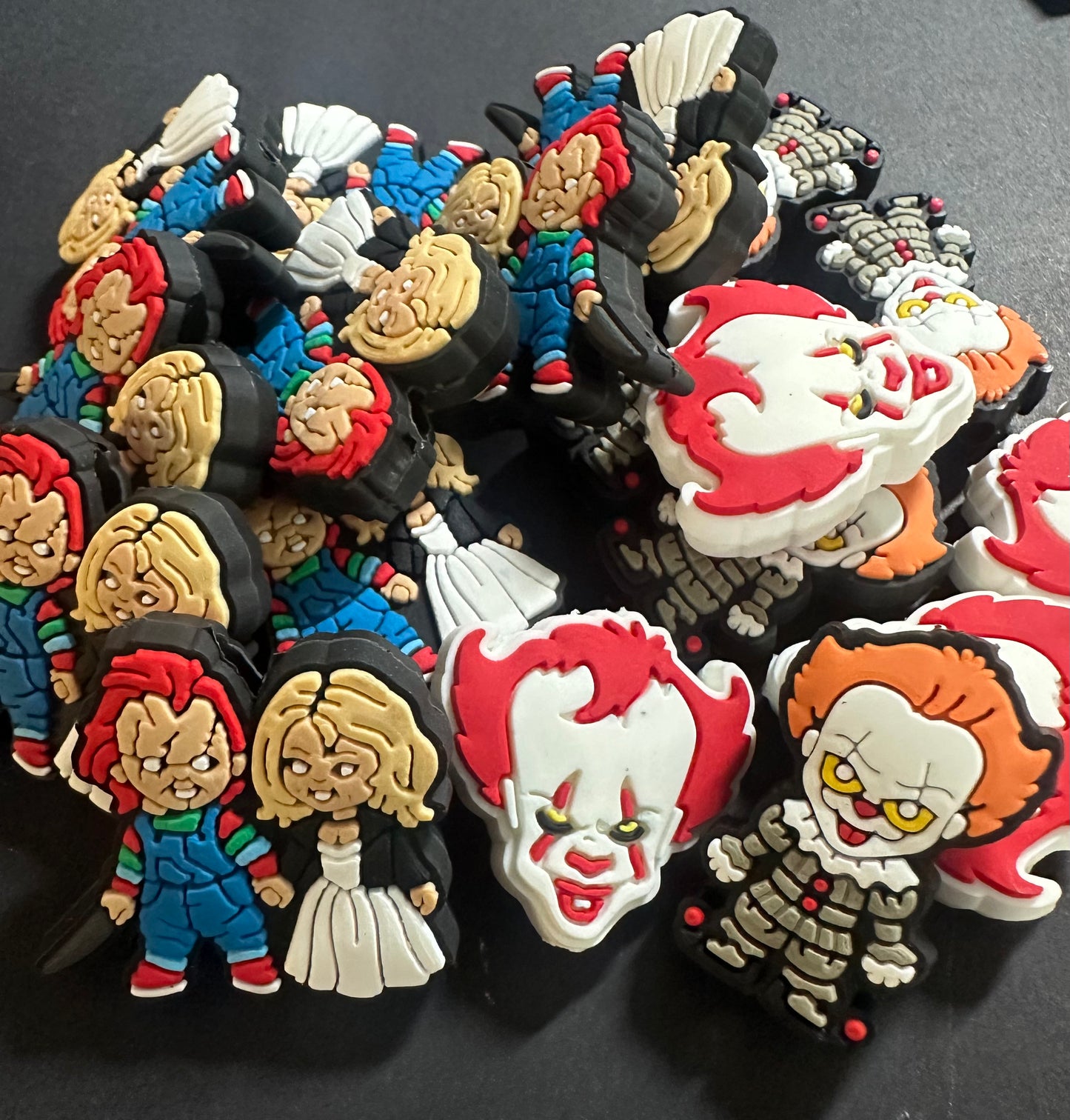 Horror characters silicone focal beads