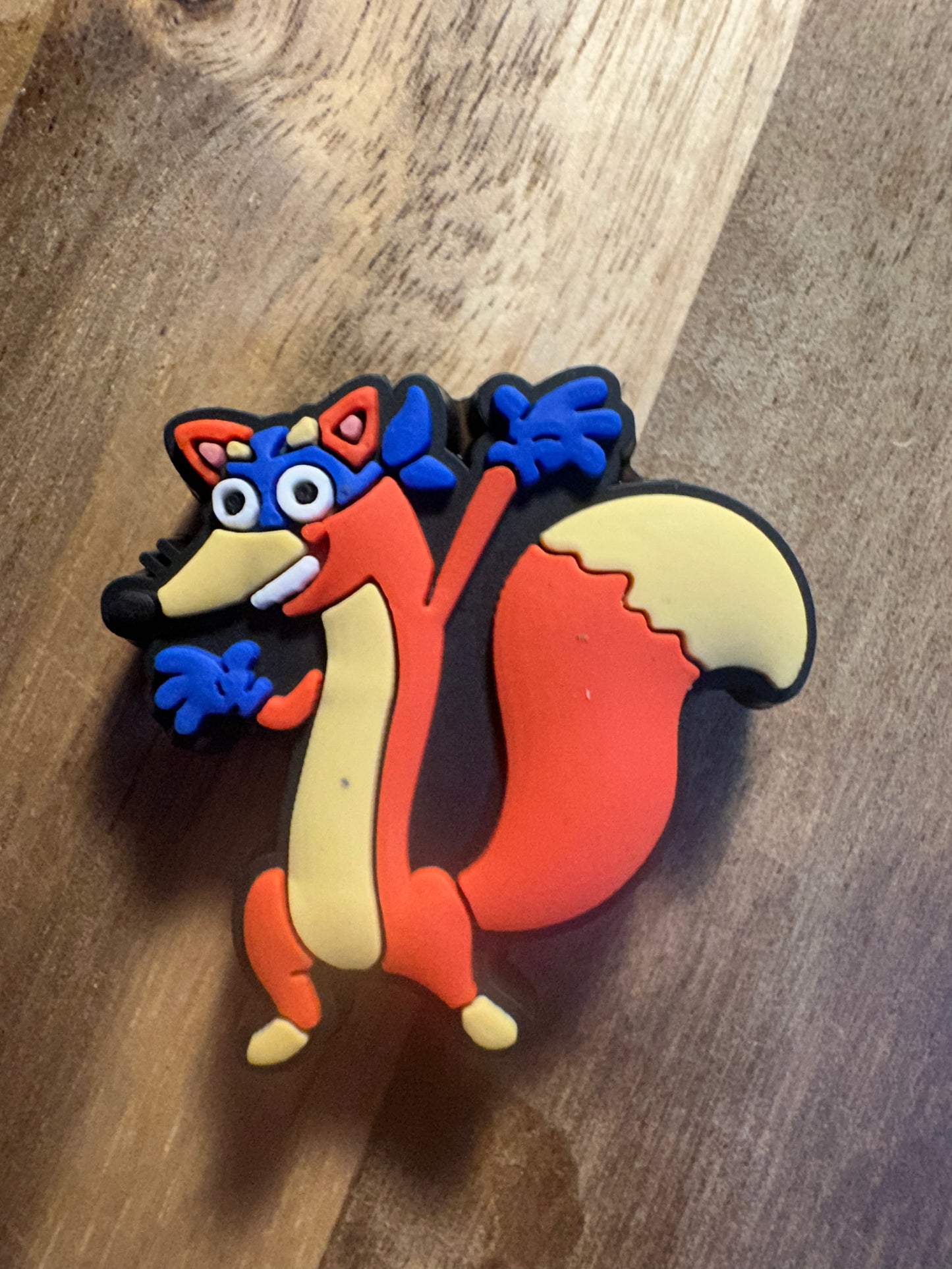 Swiper fox silicone focal bead