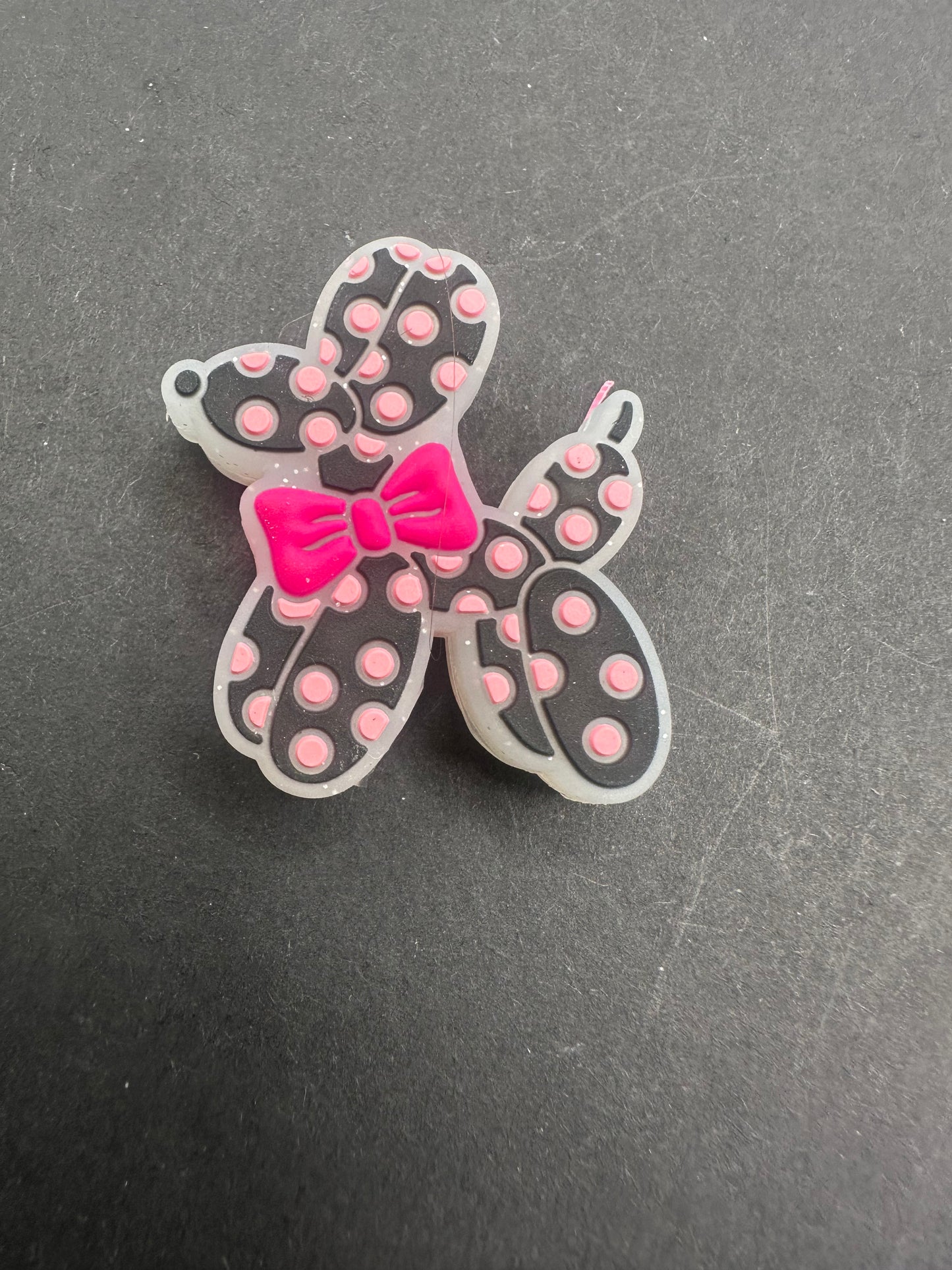 balloon dog silicone focal bead