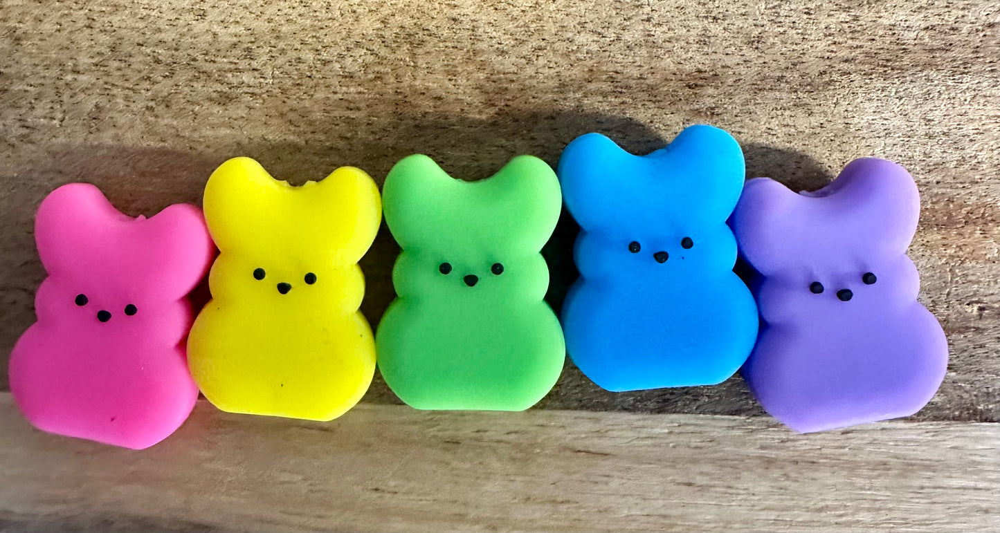 Bunny silicone focal bead