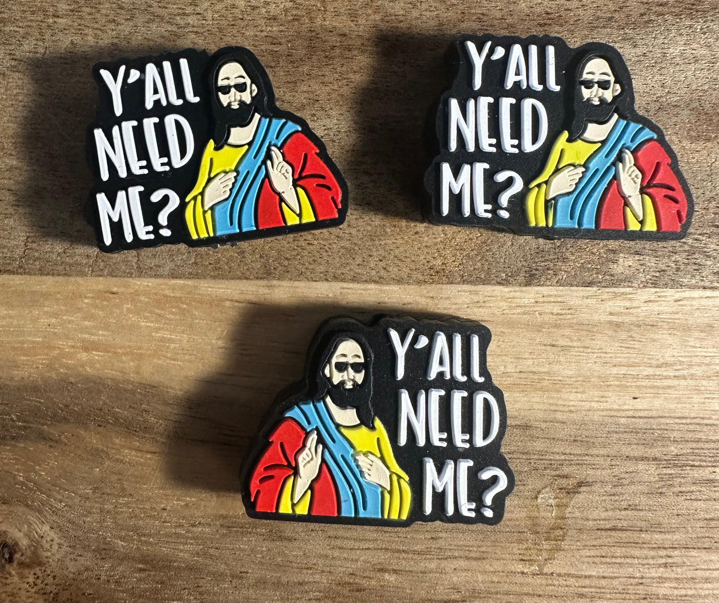 Y'all Need me? Jesus Silicone Focal Bead