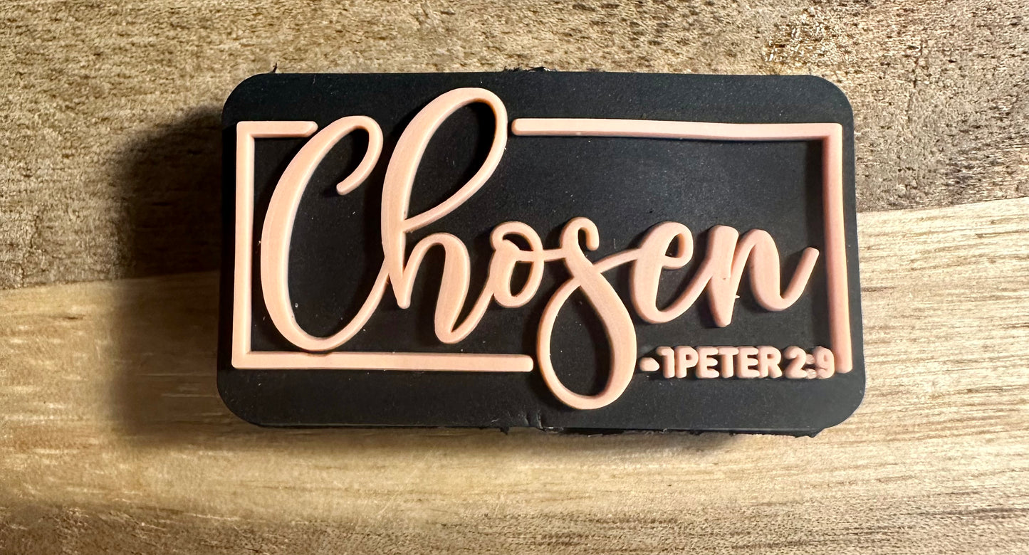 Christian, faith silicone focal bead