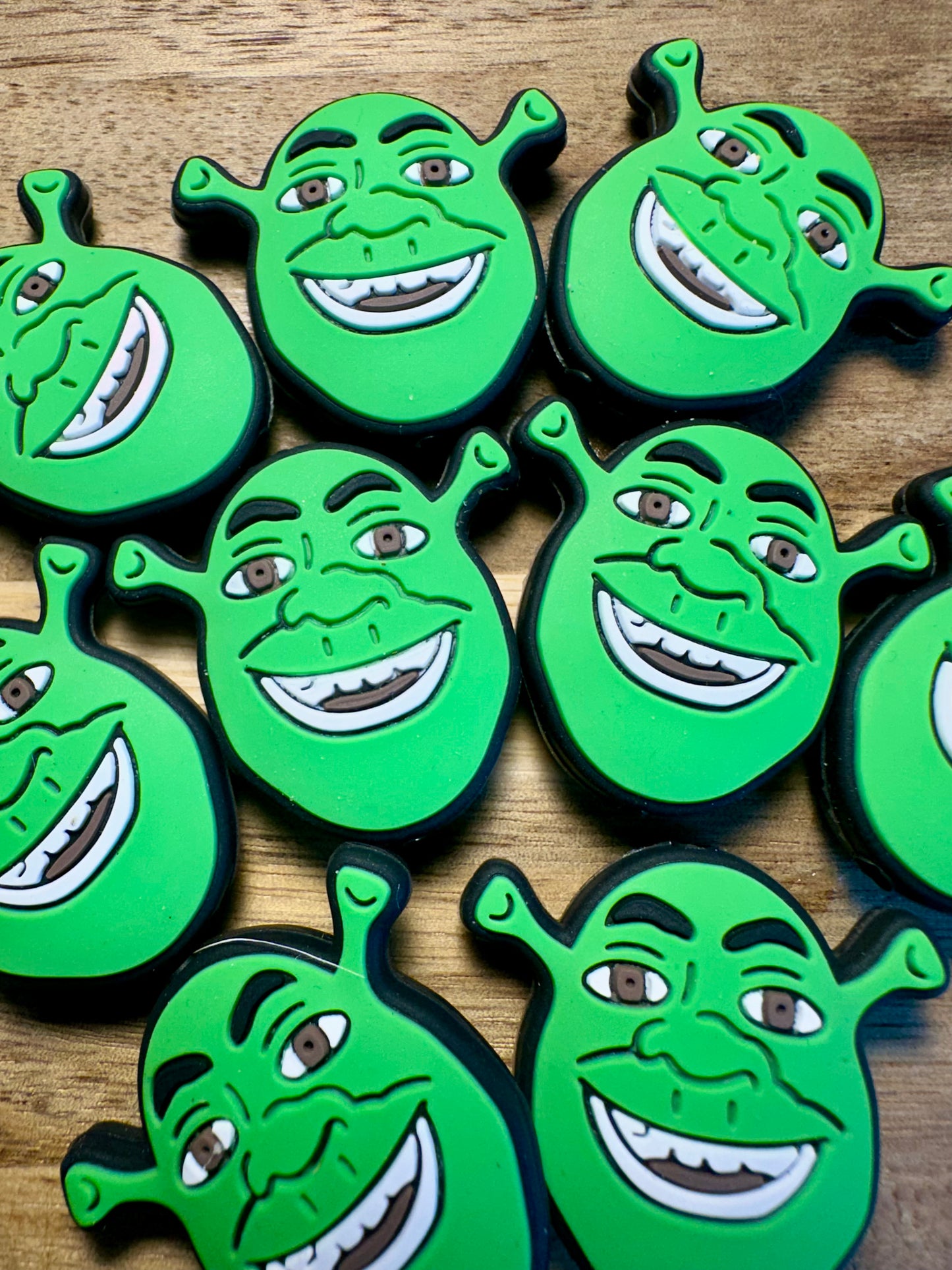 green monster silicone focal bead