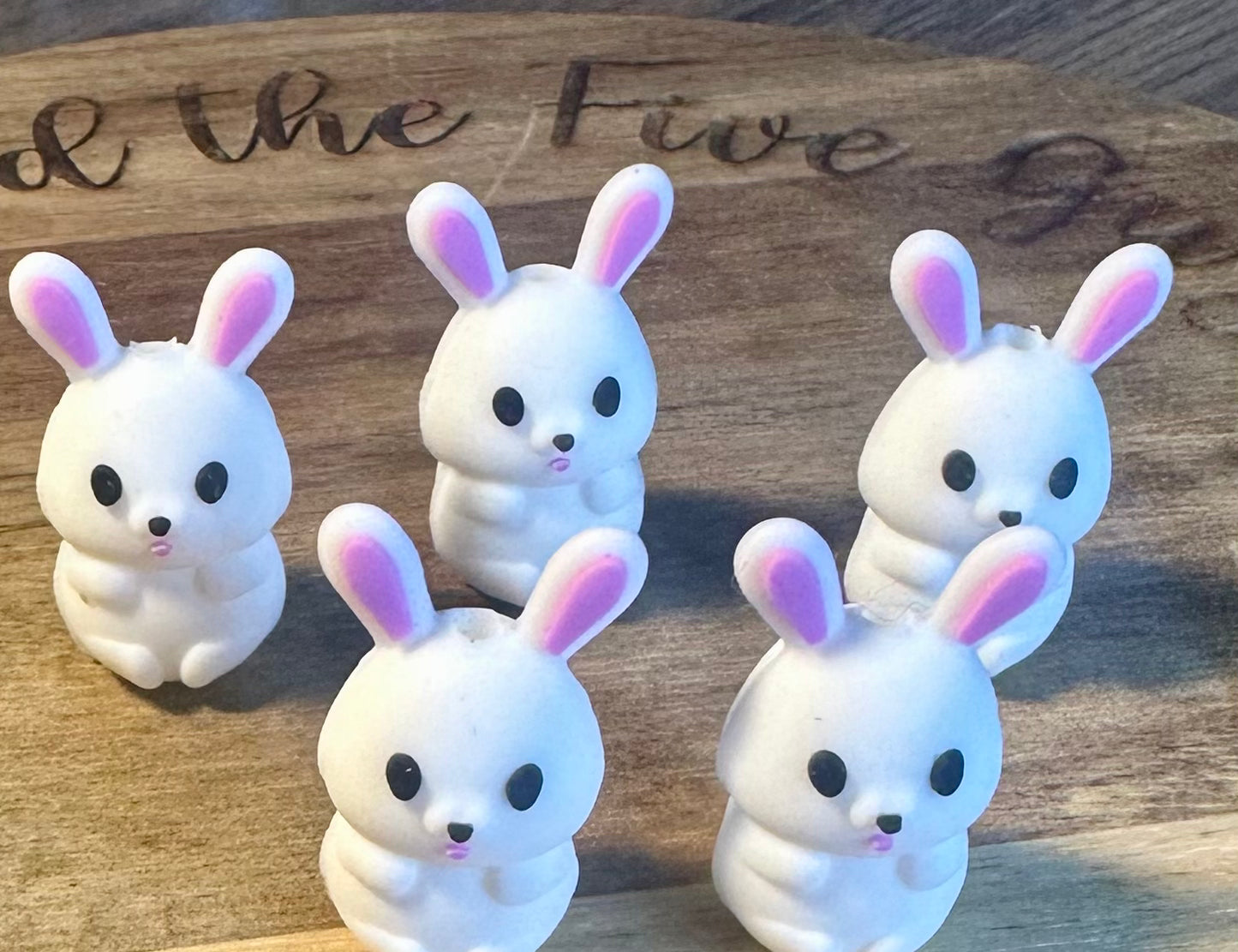 3d rabbit focal bead