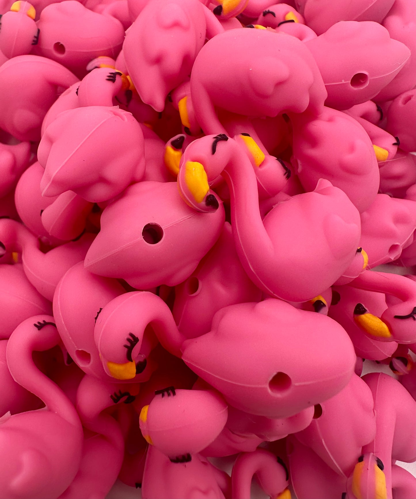 3d flamingo focal bead