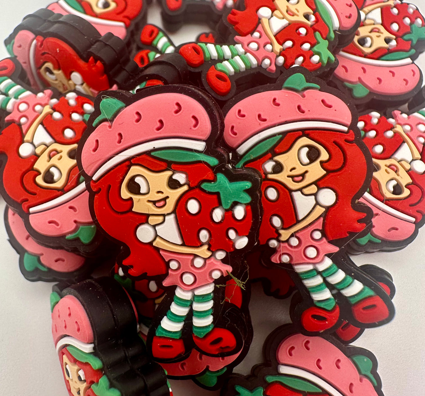Strawberry girl focal bead