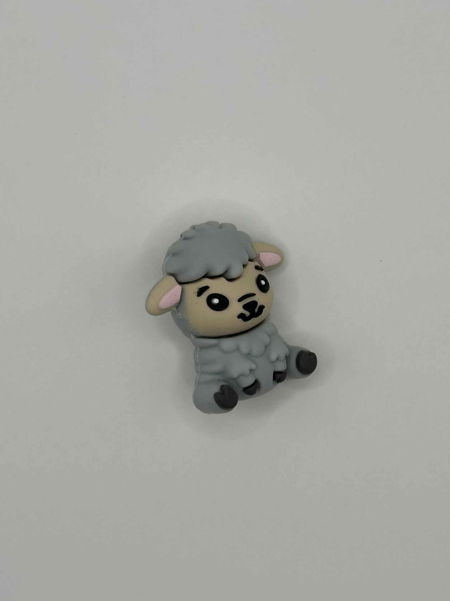 3D sheep silicone focal bead