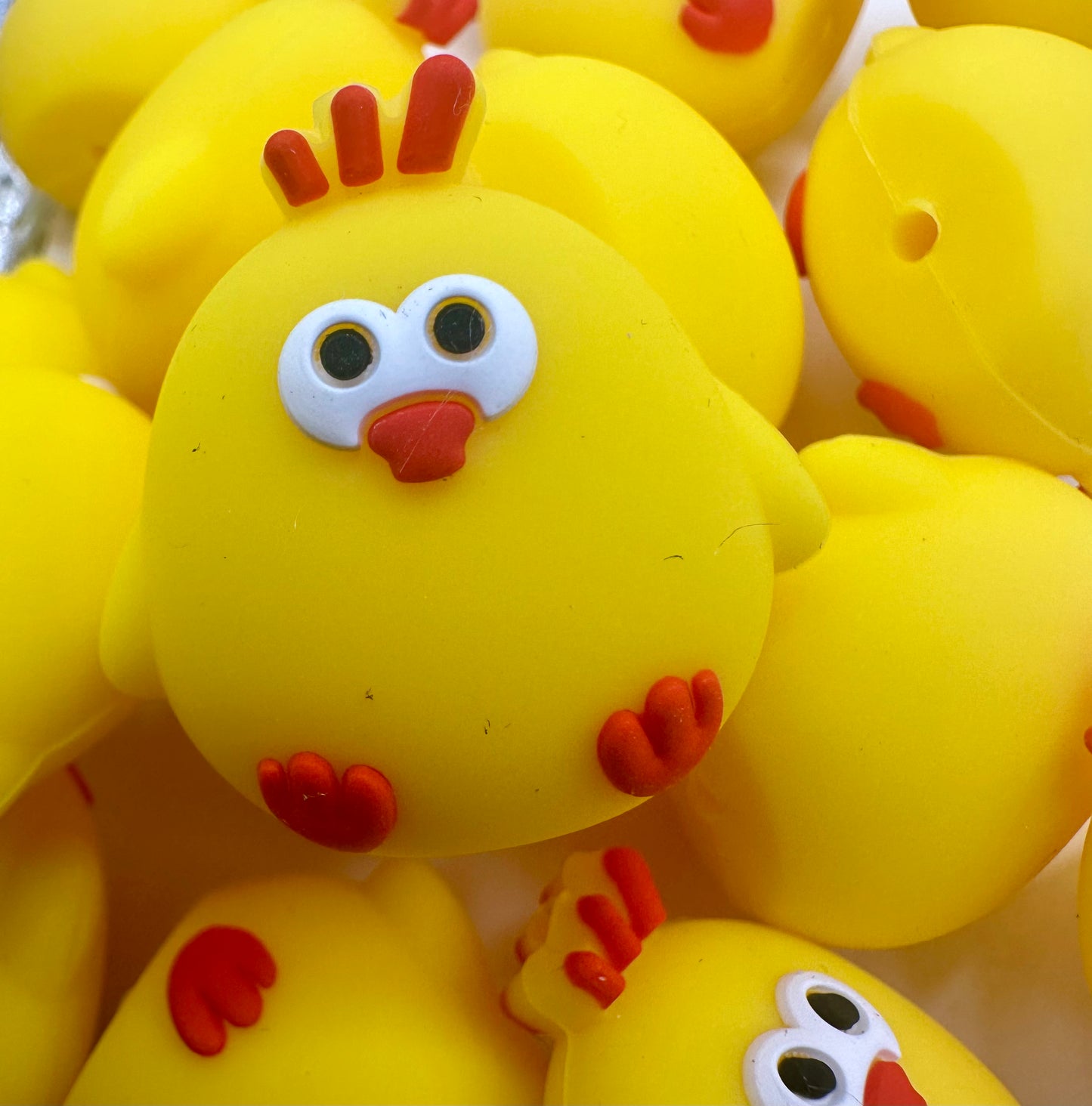 3d Chicken focal bead