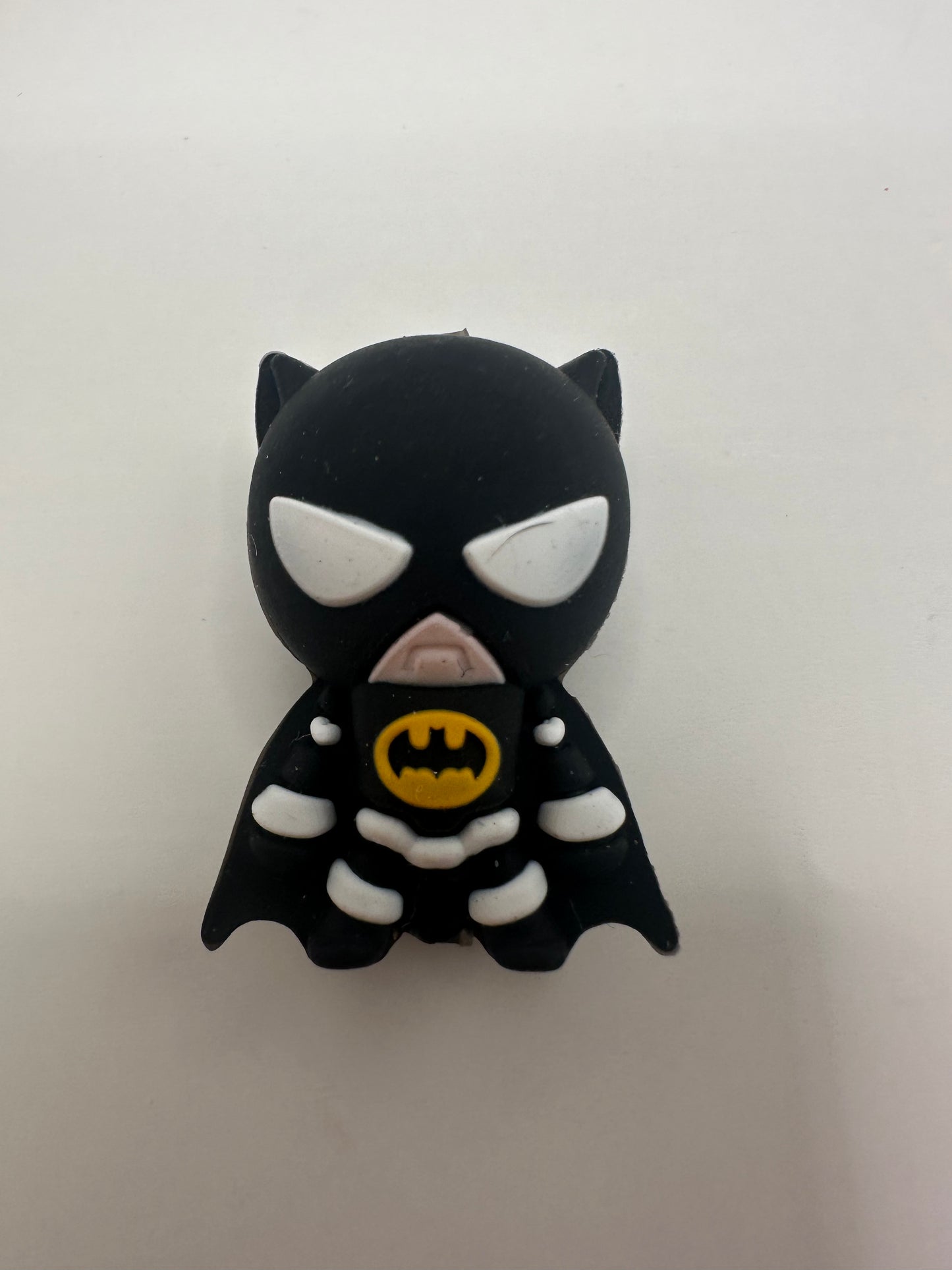 Superhero silicone focal bead