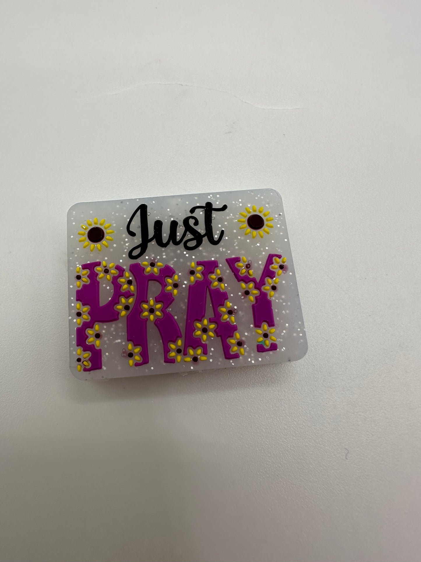 Just pray focal bead