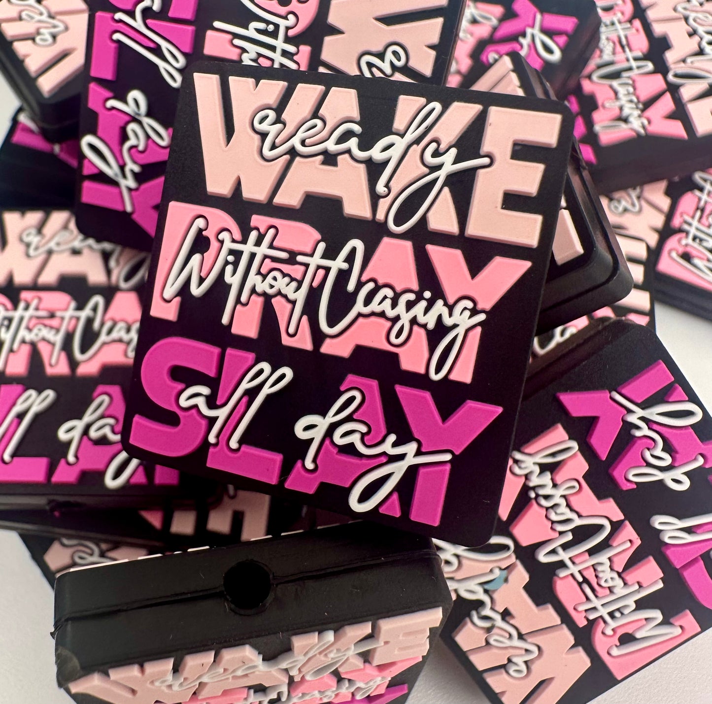 wake pray slay focal bead