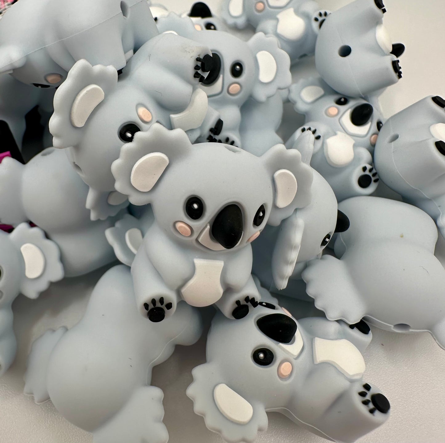 koala silicone focal bead 3d