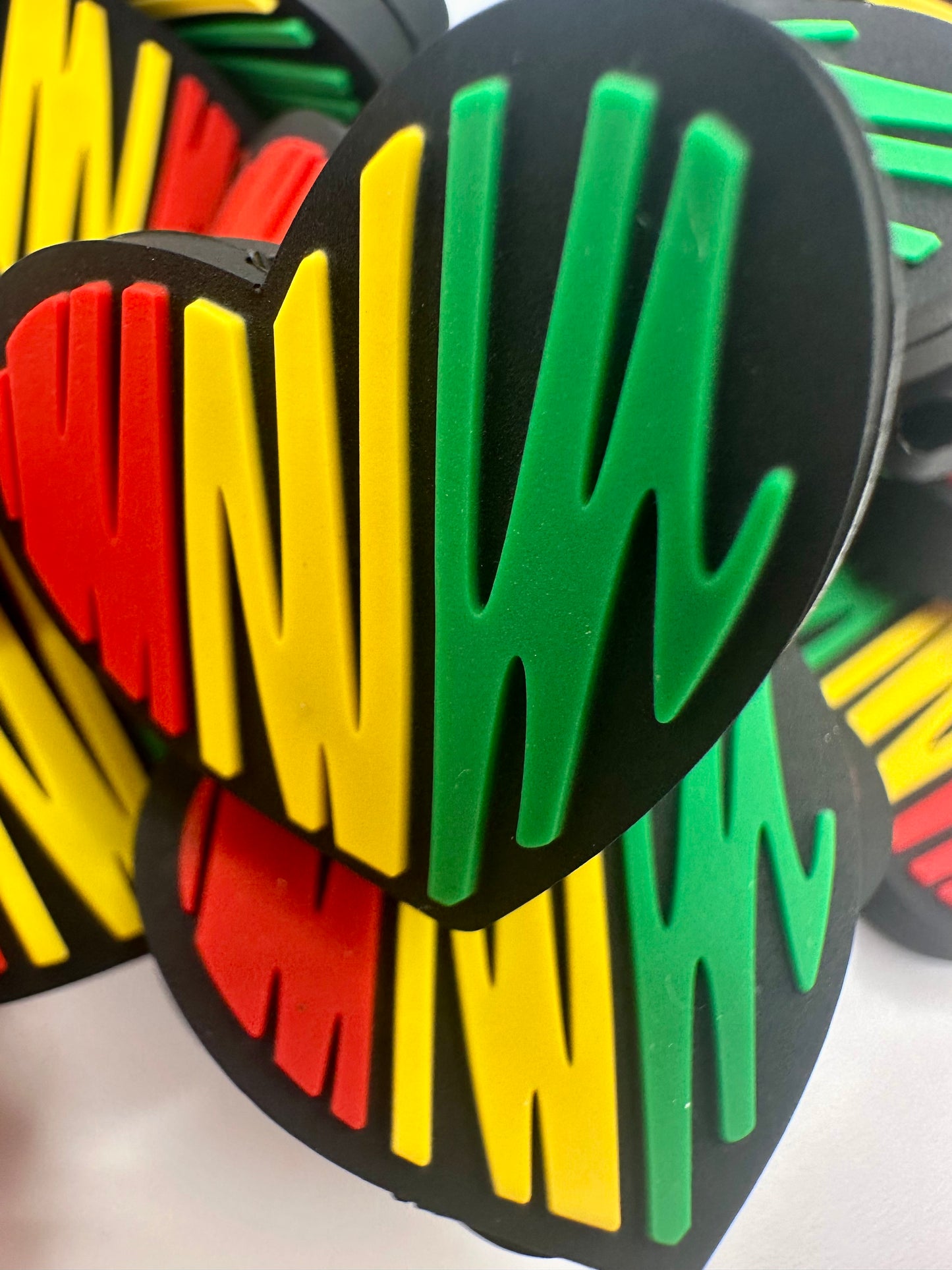 African heart focal bead