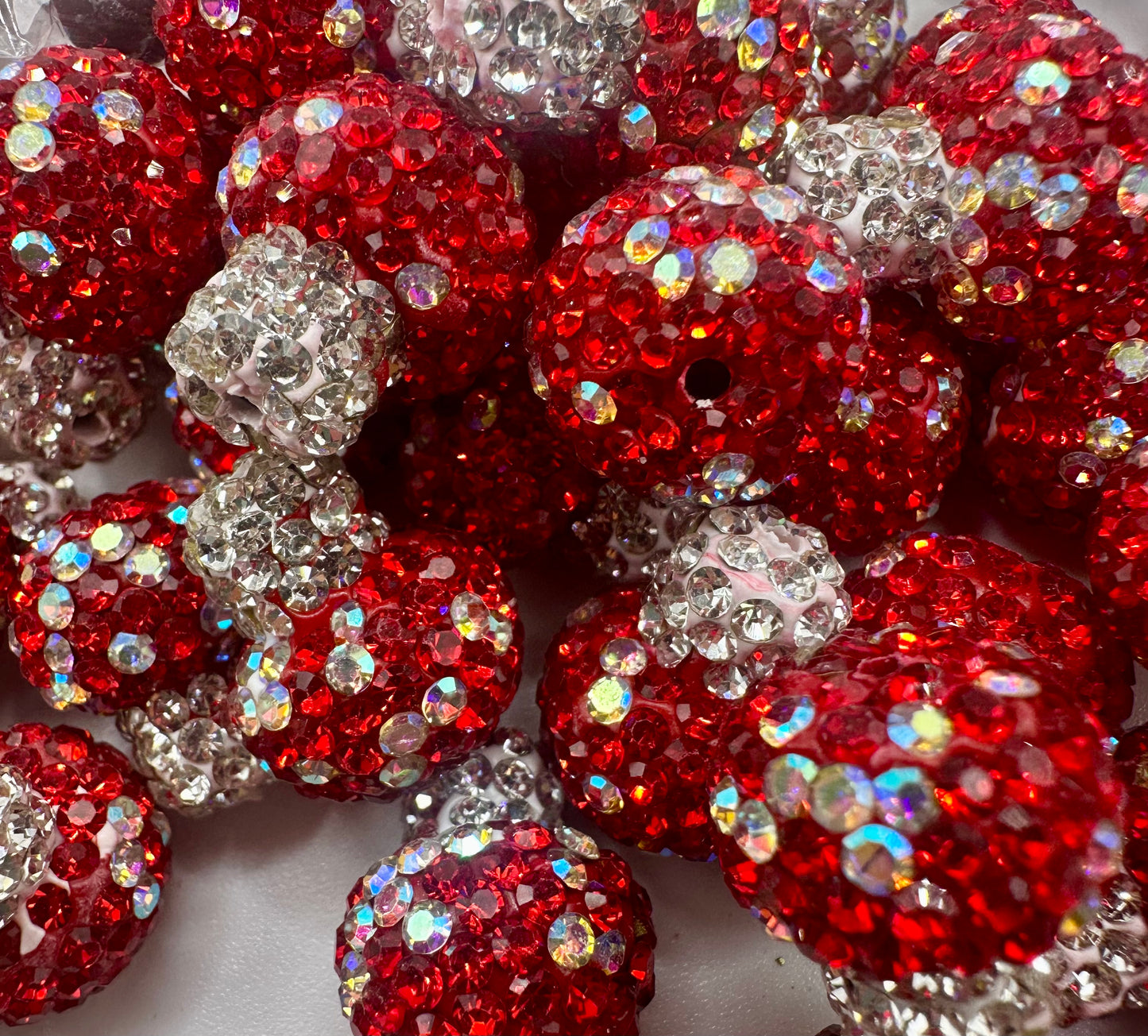 Bling mushroom clay bead