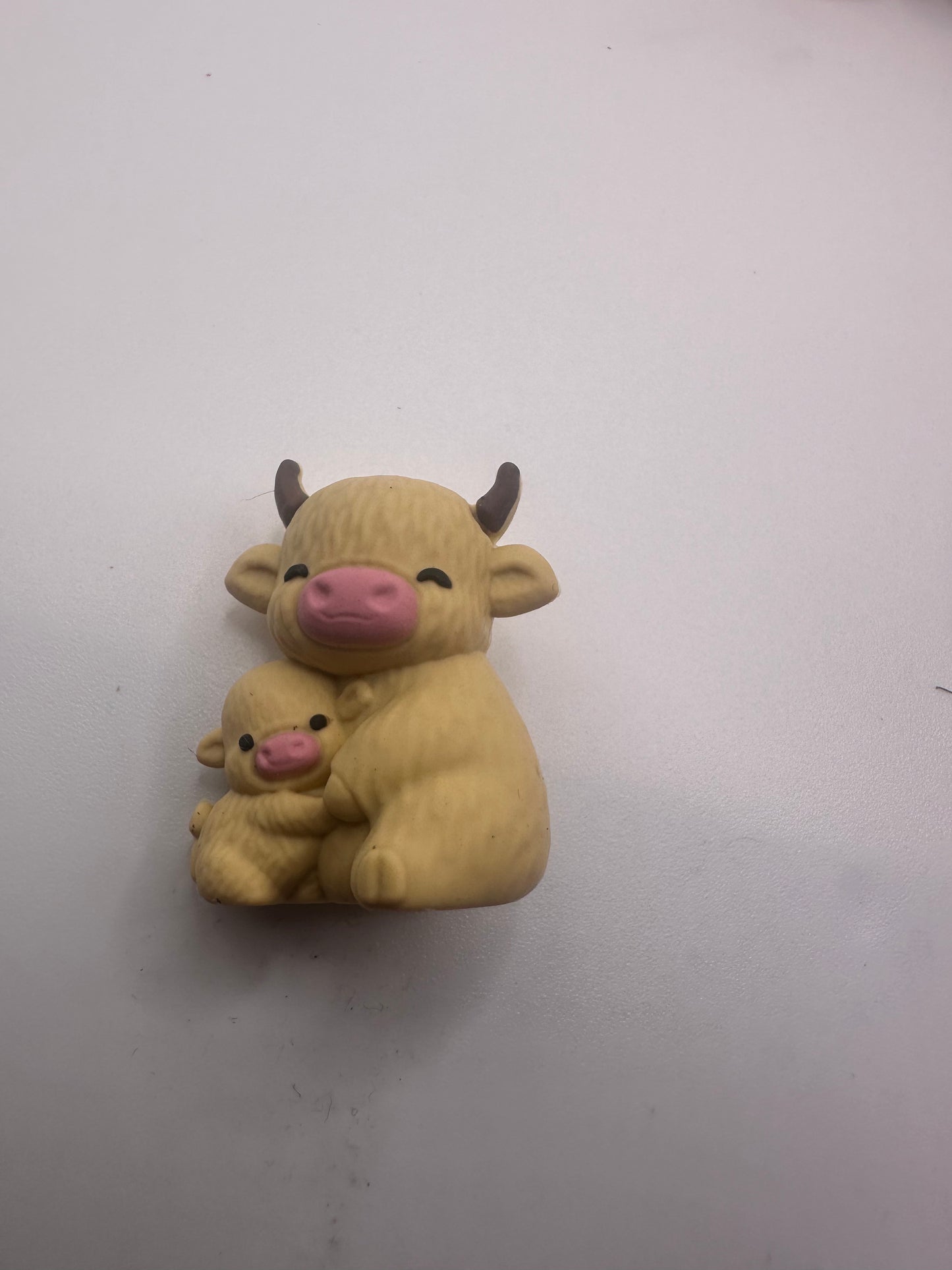 mom and baby cow focal bead
