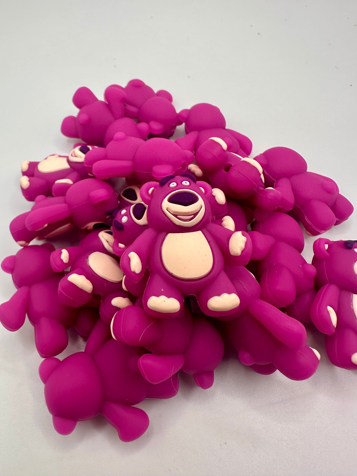 Bear silicone focal bead