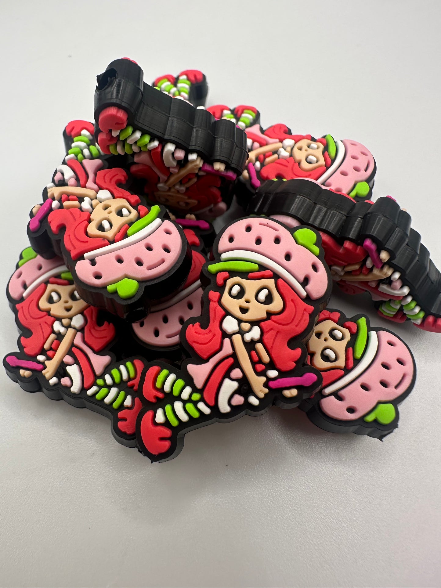 Strawberry girl focal bead
