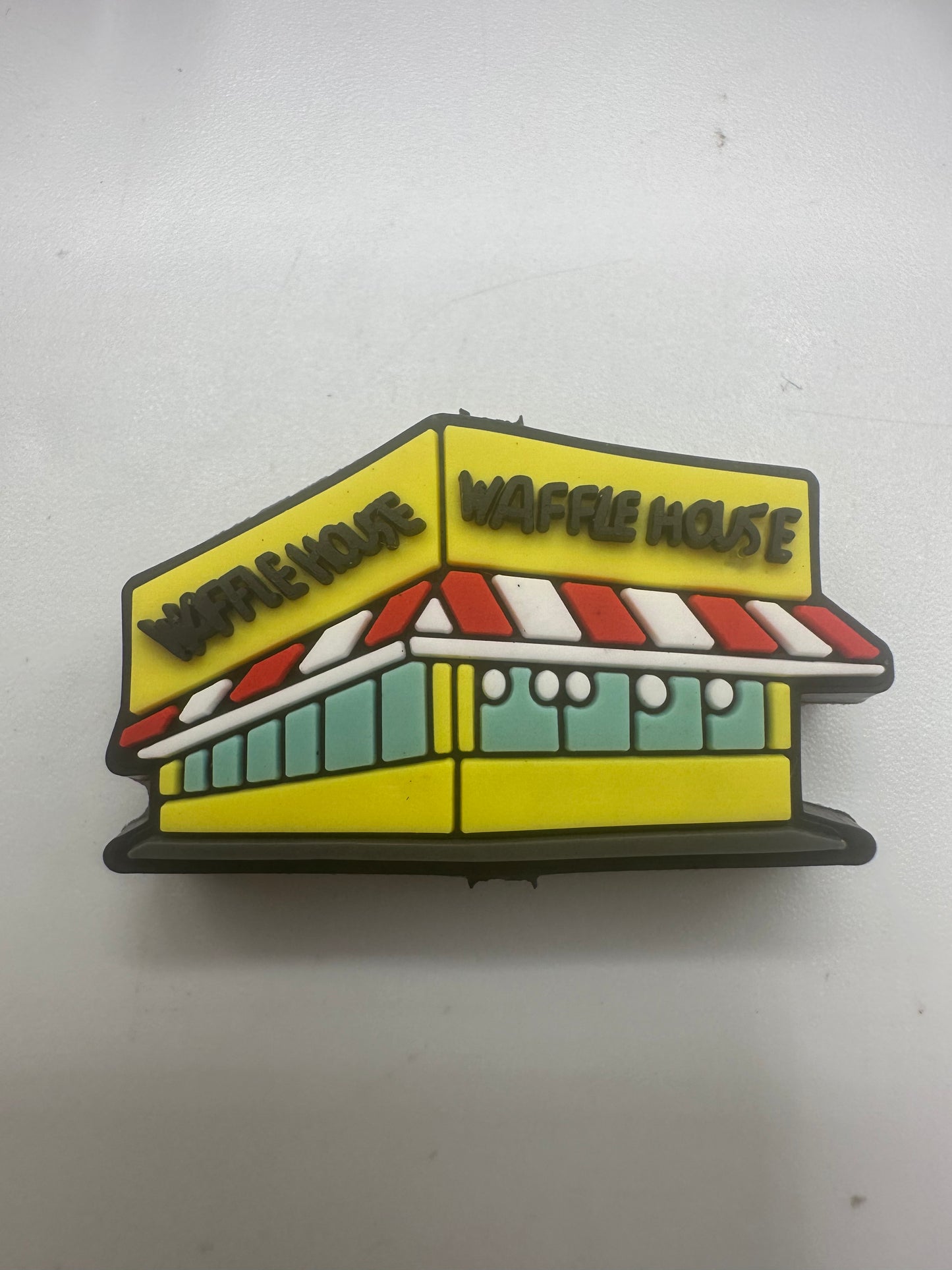 Waffle House silicone focal bead