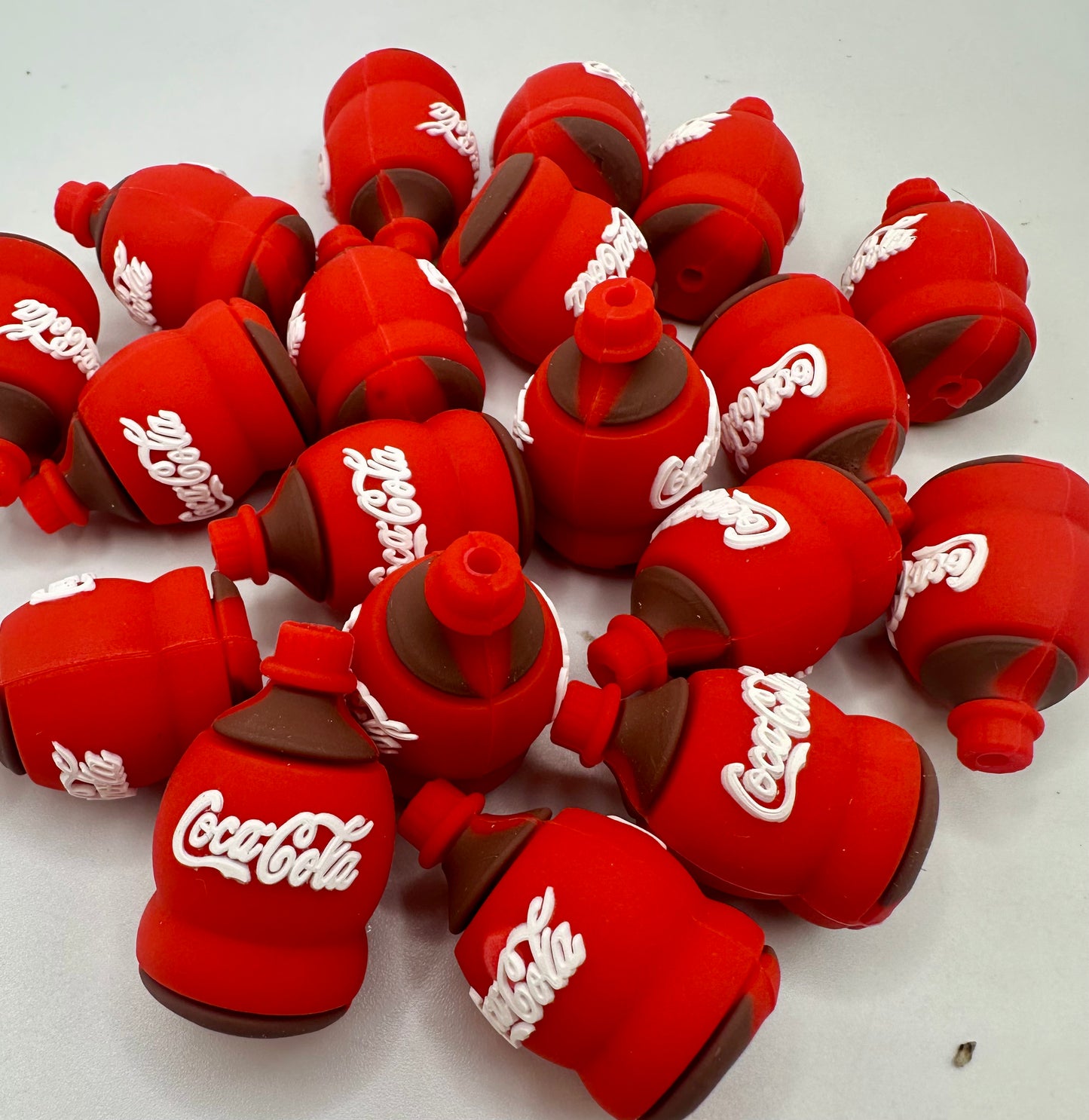 Soda bottle 3d silicone focal bead