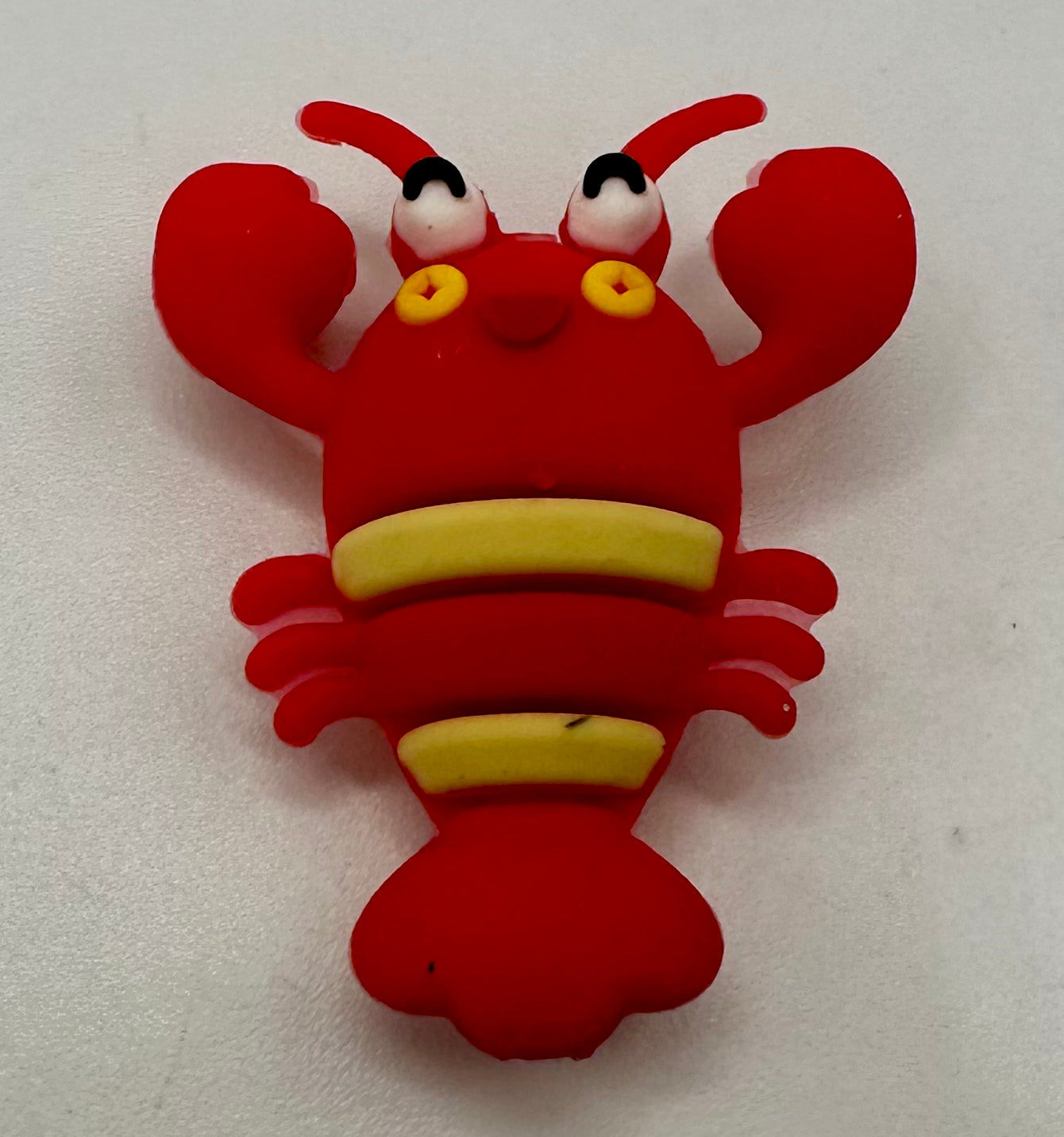 Lobster or crab 3d silicone focal bead