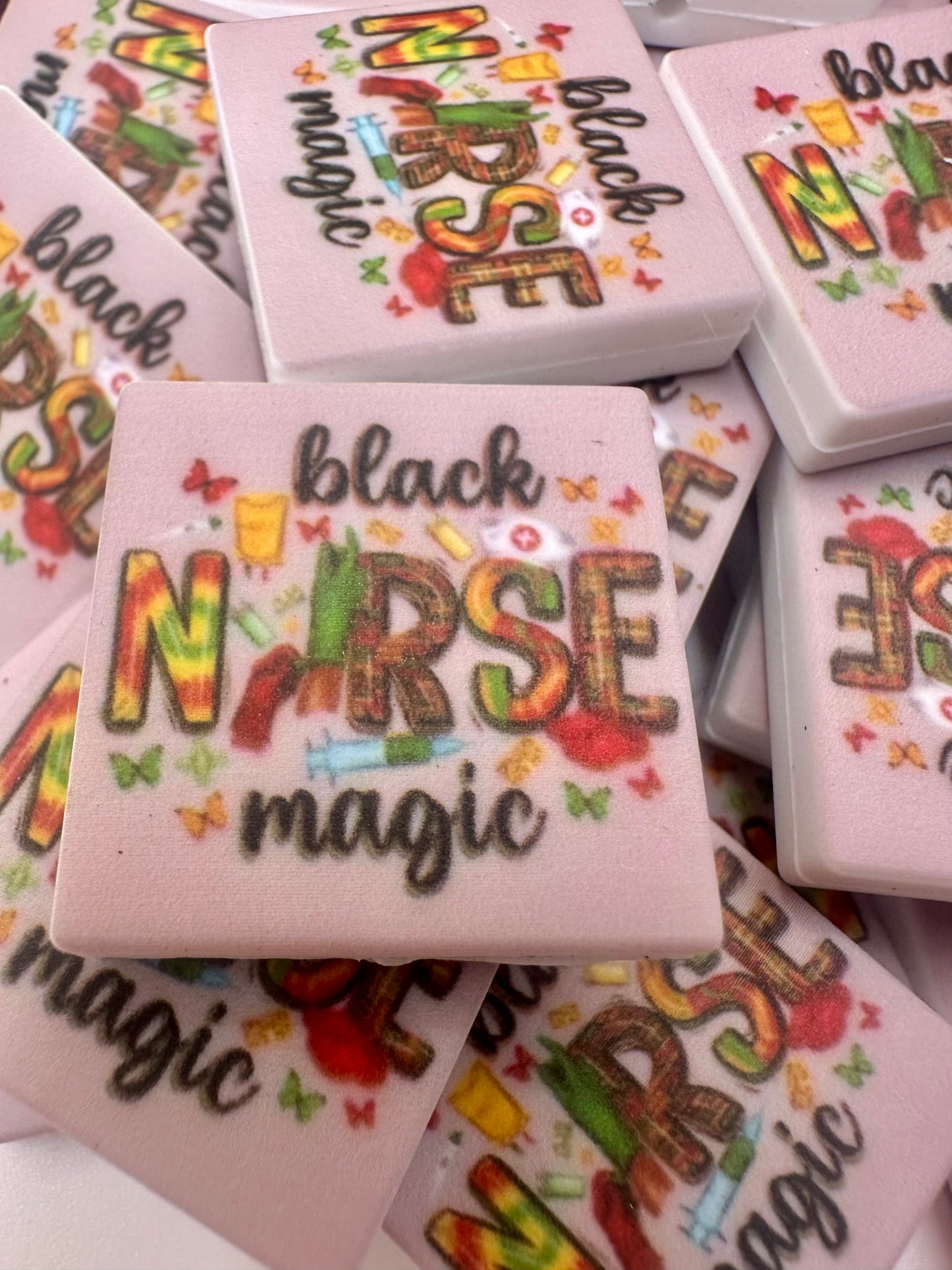Black nurse magic focal bead