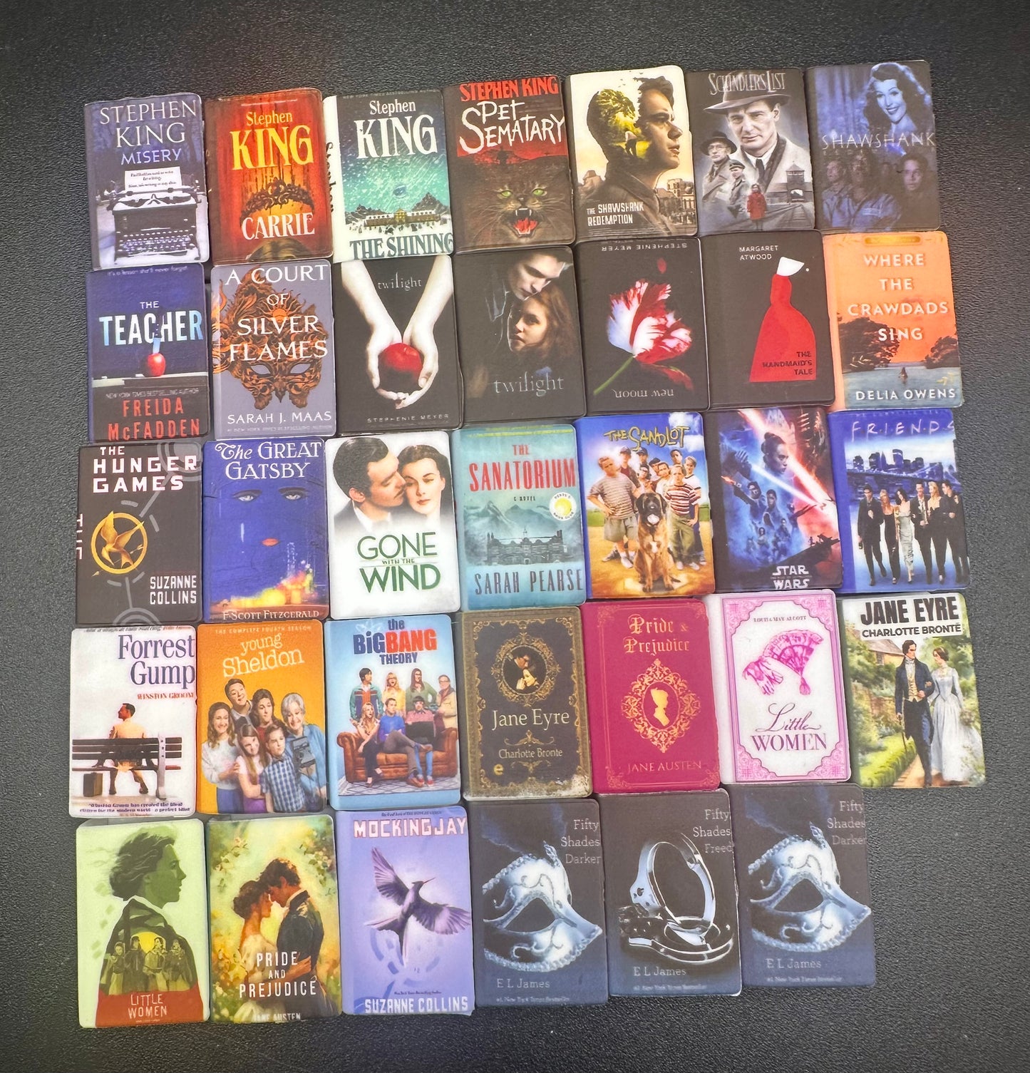 Book and movie focal beads
