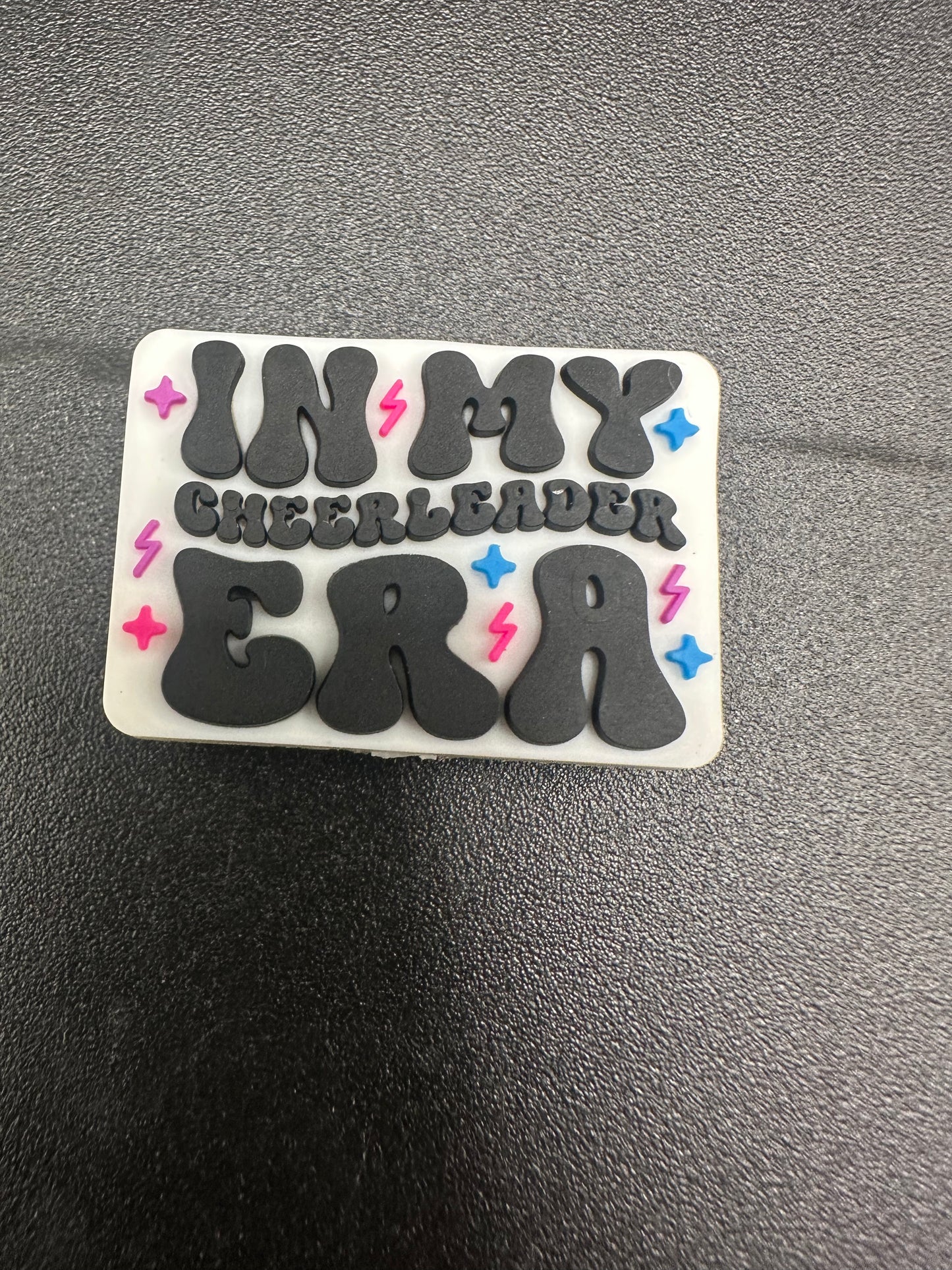 Cheerleader focal bead (in my cheerleader era)