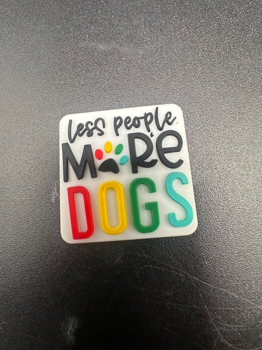 less people more dogs focal bead