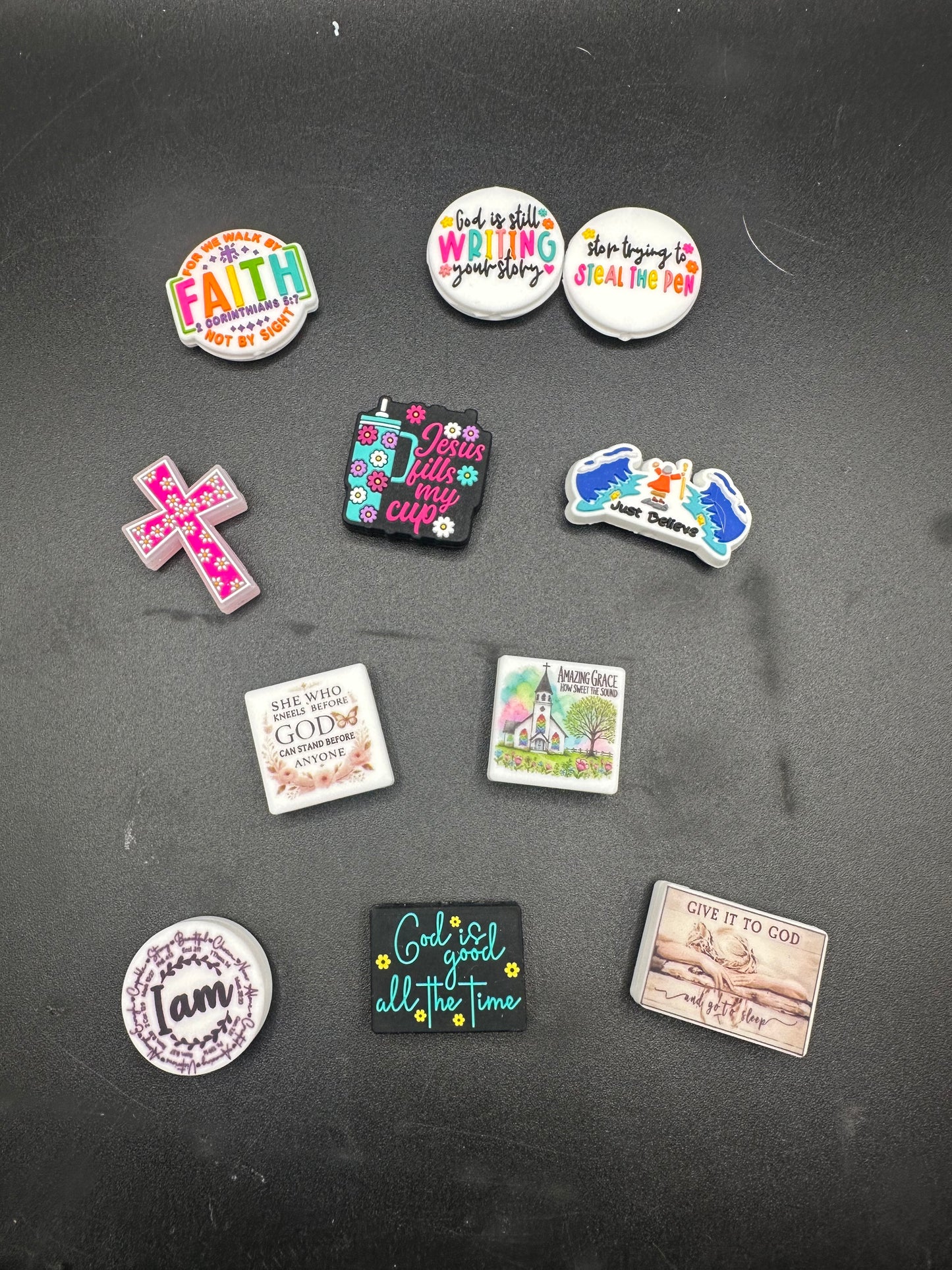 Christian focal beads