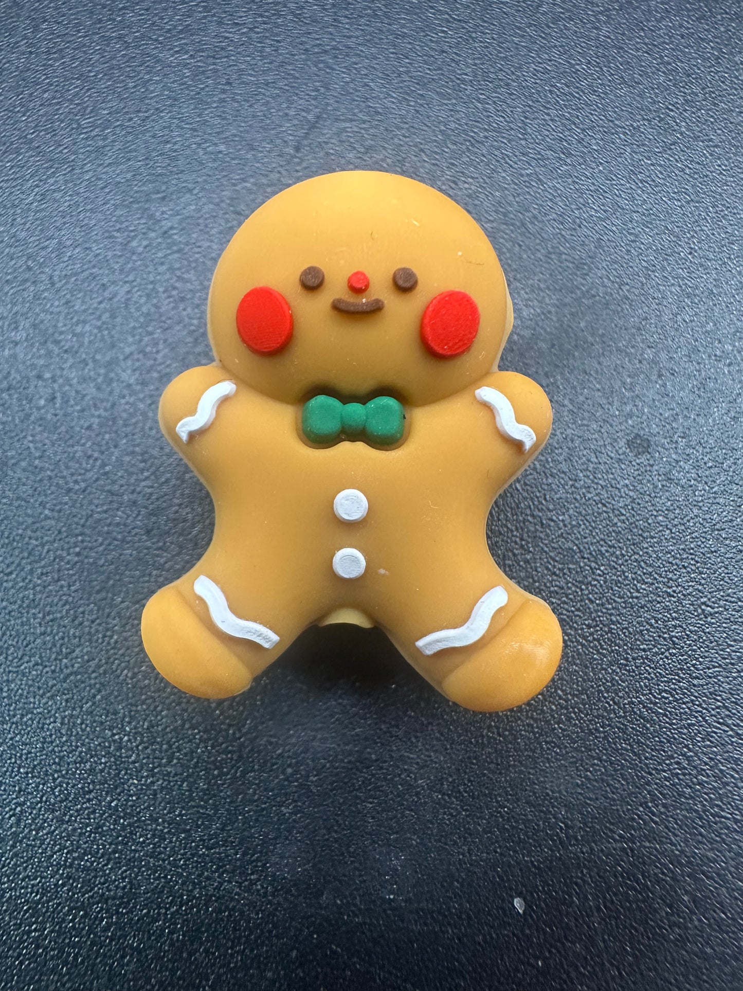 gingerbread man 3d focal bead