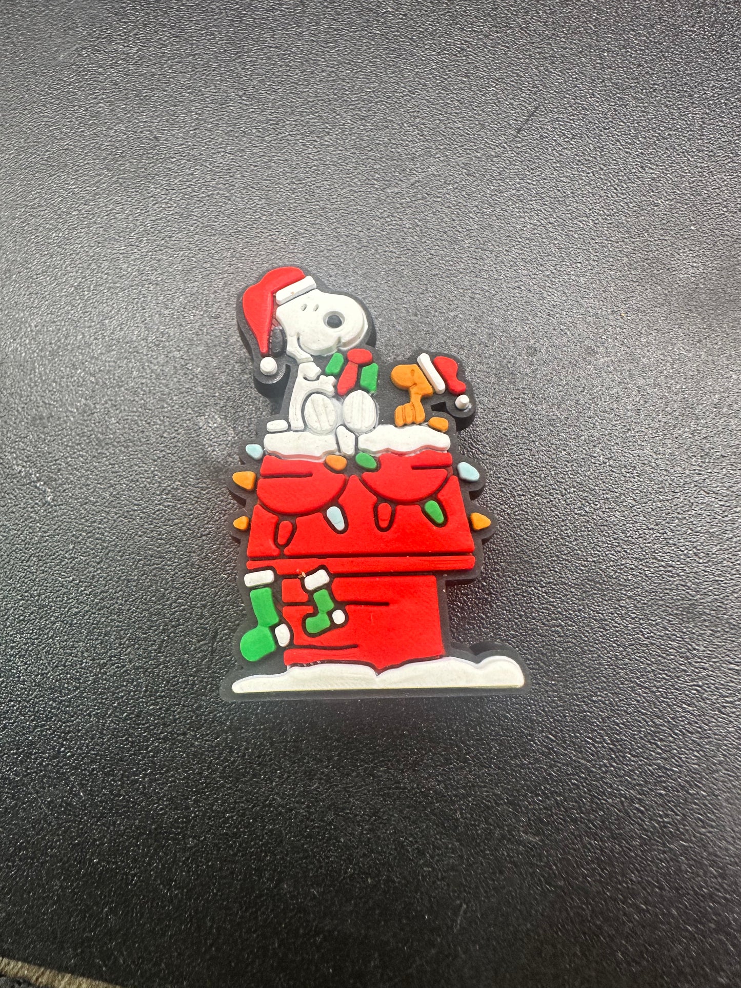 peanut dog Christmas focal beads