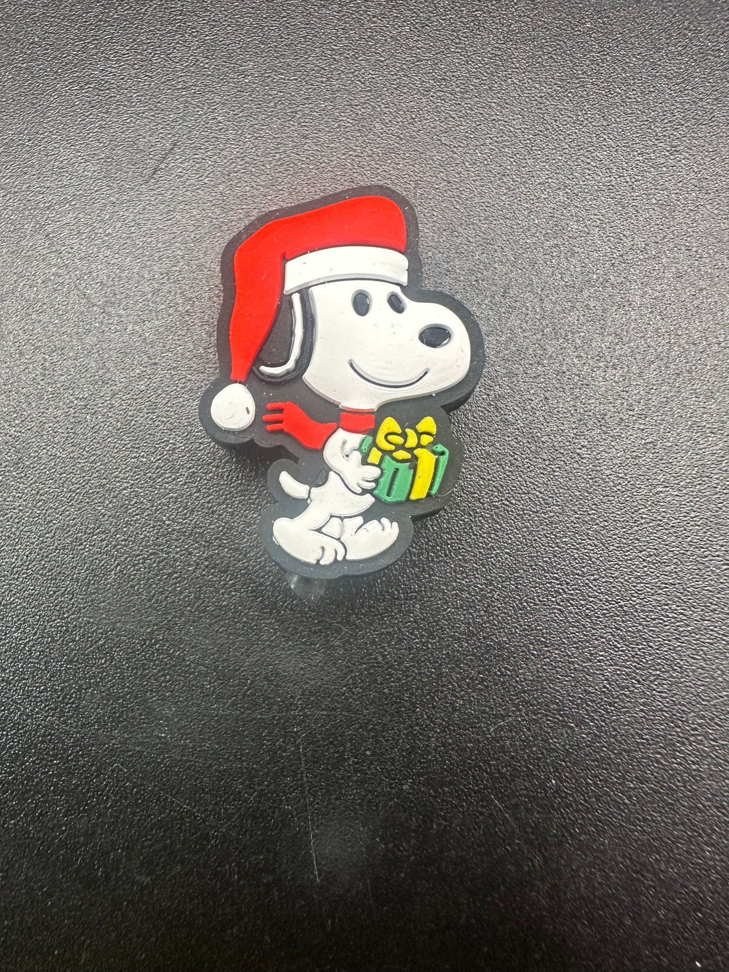 peanut dog Christmas focal beads