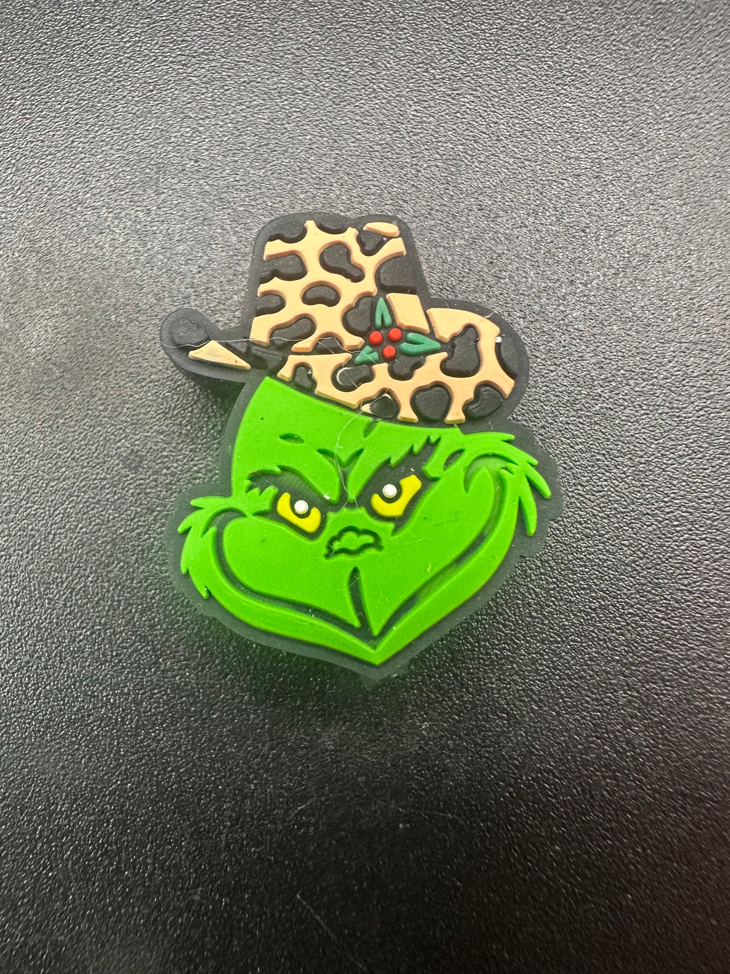 green guy Christmas focal beads