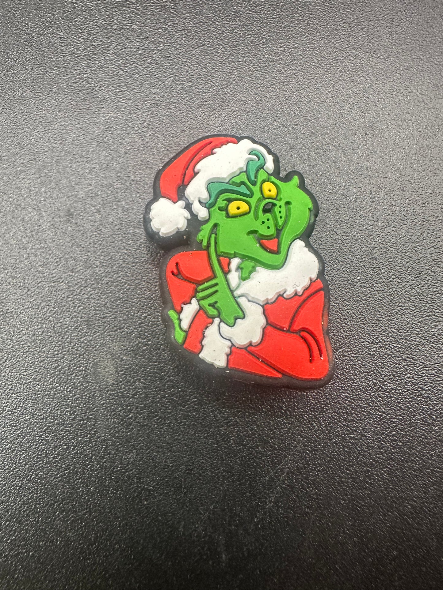 green guy Christmas focal beads