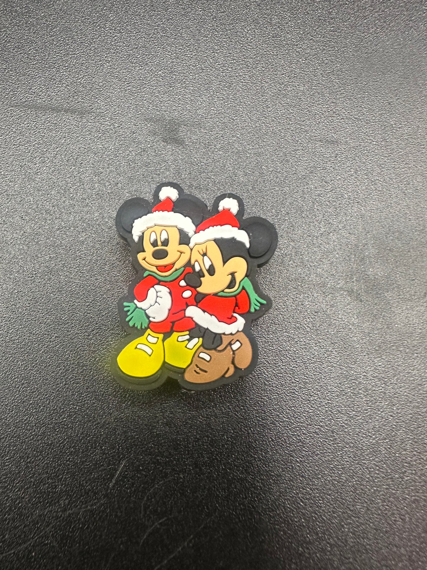 Christmas mice silicone focal beads