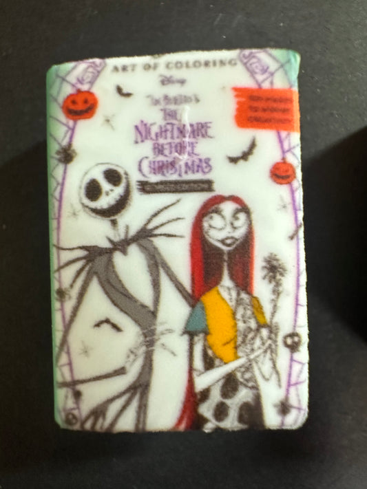 Christmas nightmare book focal bead