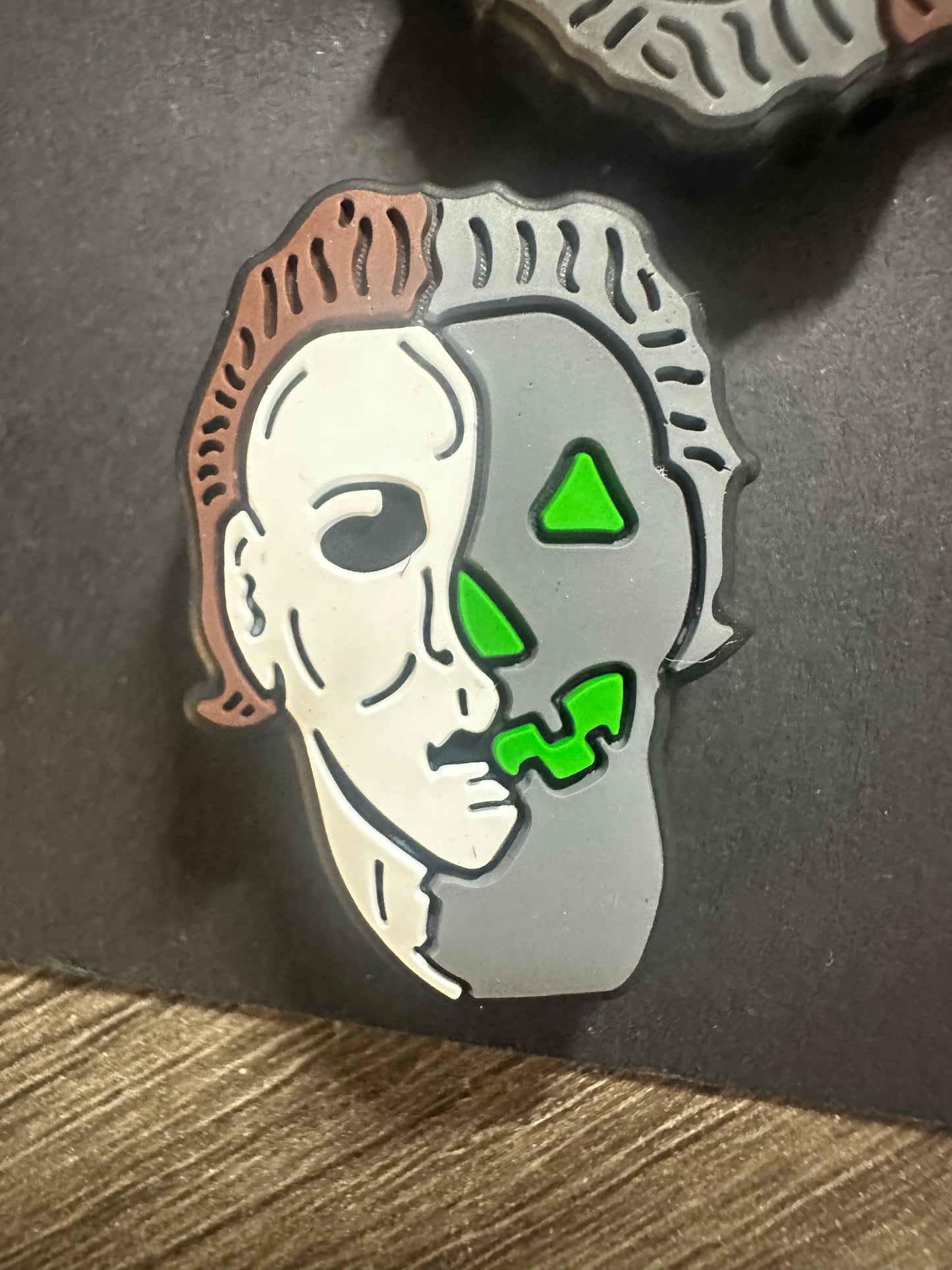 Horror character silicone focal bead