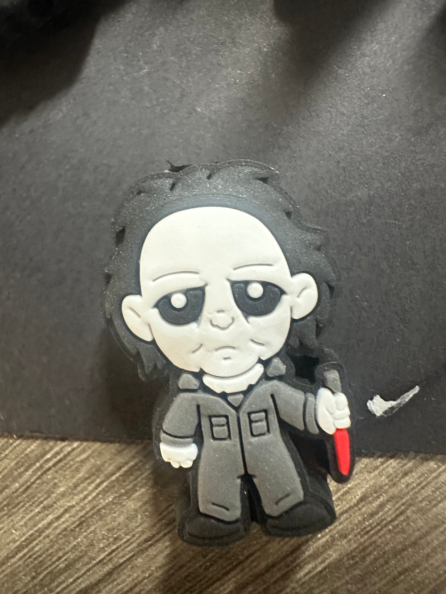 Horror character silicone focal bead