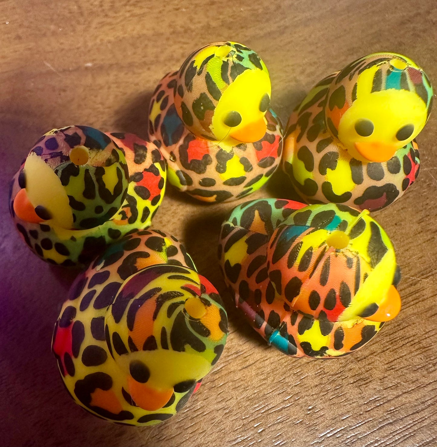 Duck silicone focal bead 3d - Lisa frank