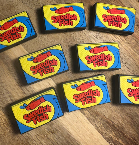 candy fish silicone focal bead